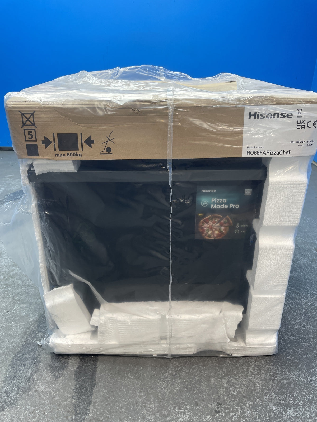 #GRC-163-213 - Hisense Hi6 BlackLine HO66FAPizzaChef Pyrolytic Smart Oven