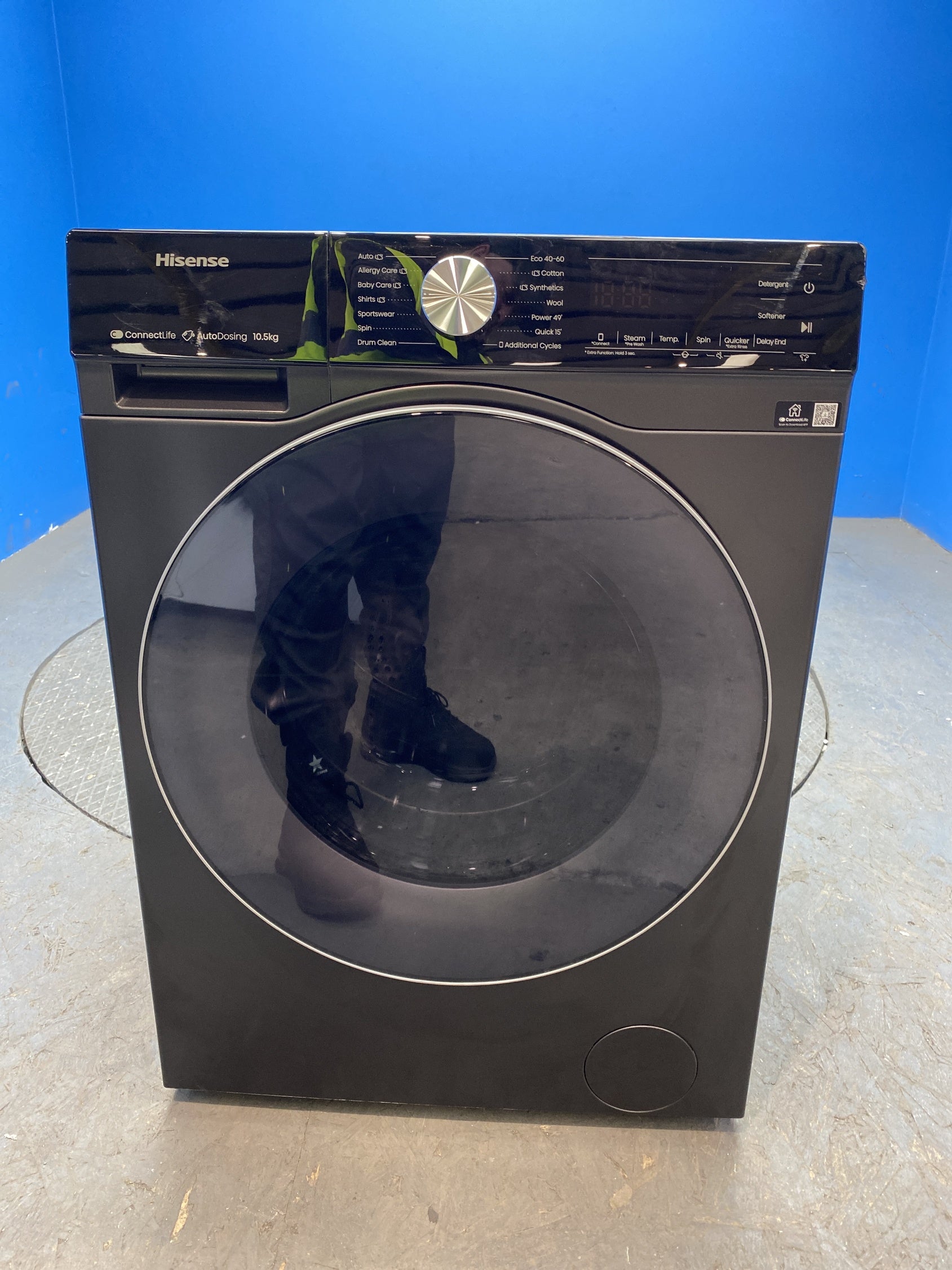 #GRC-136-258 - Hisense WF5S1045BB 10.5kg 1400 Spin Washing Machine