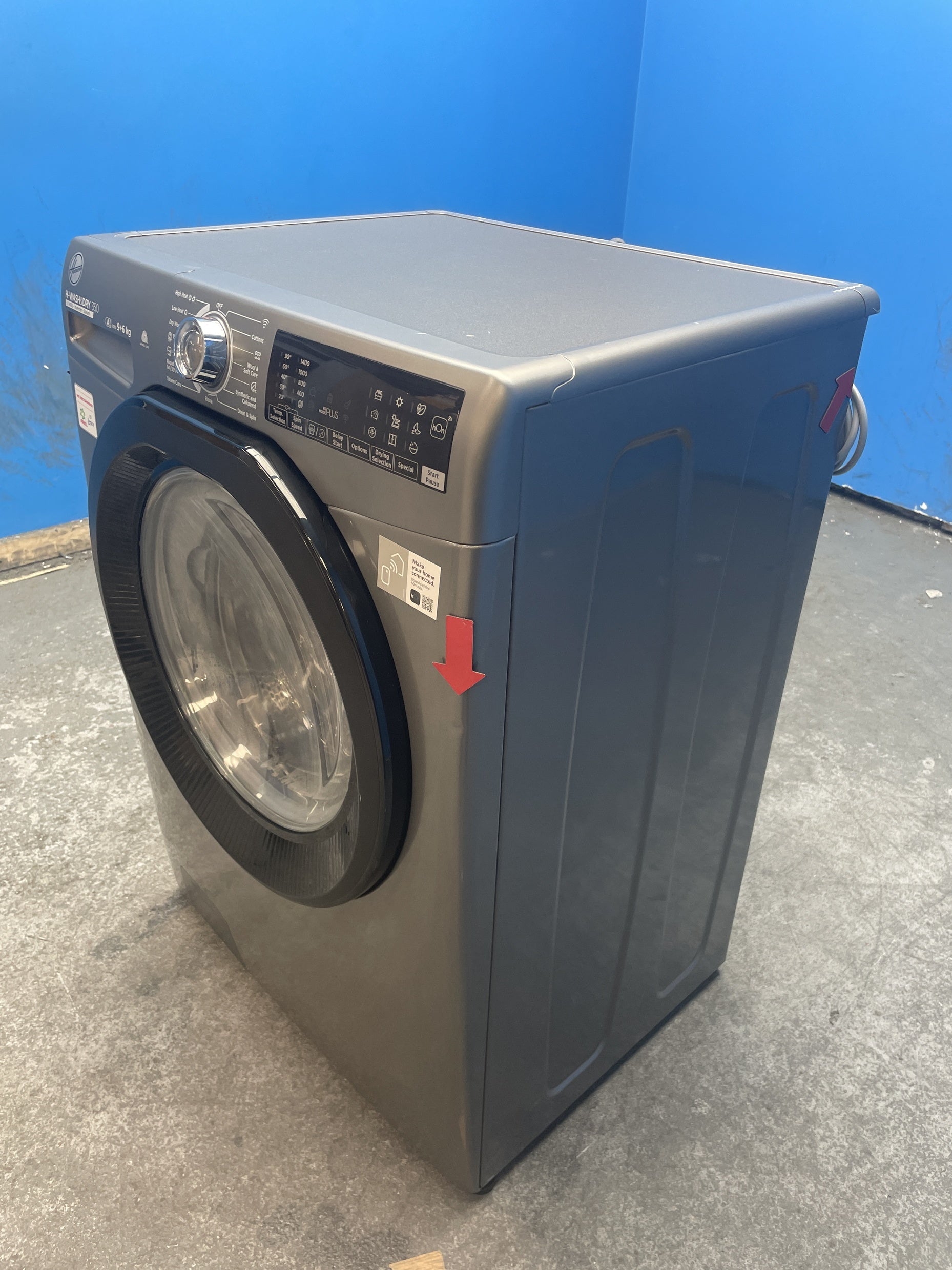 #GRC-159-317 - Hoover H3DPS4966TAMBR80 9kg / 6kg 1400 Spin Washer Dryer