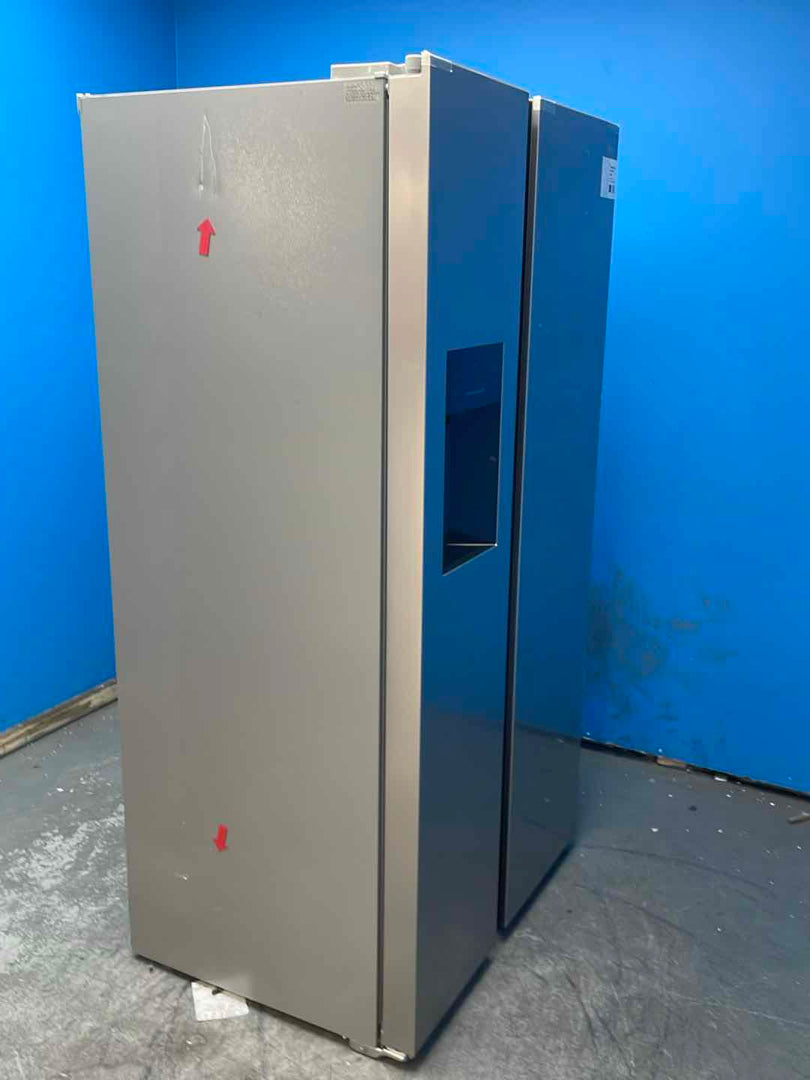 #GRC-160-811 - Hoover H-FRIDGE 700 HOSS3T918EIXK American Side by Side Fridge Freezer