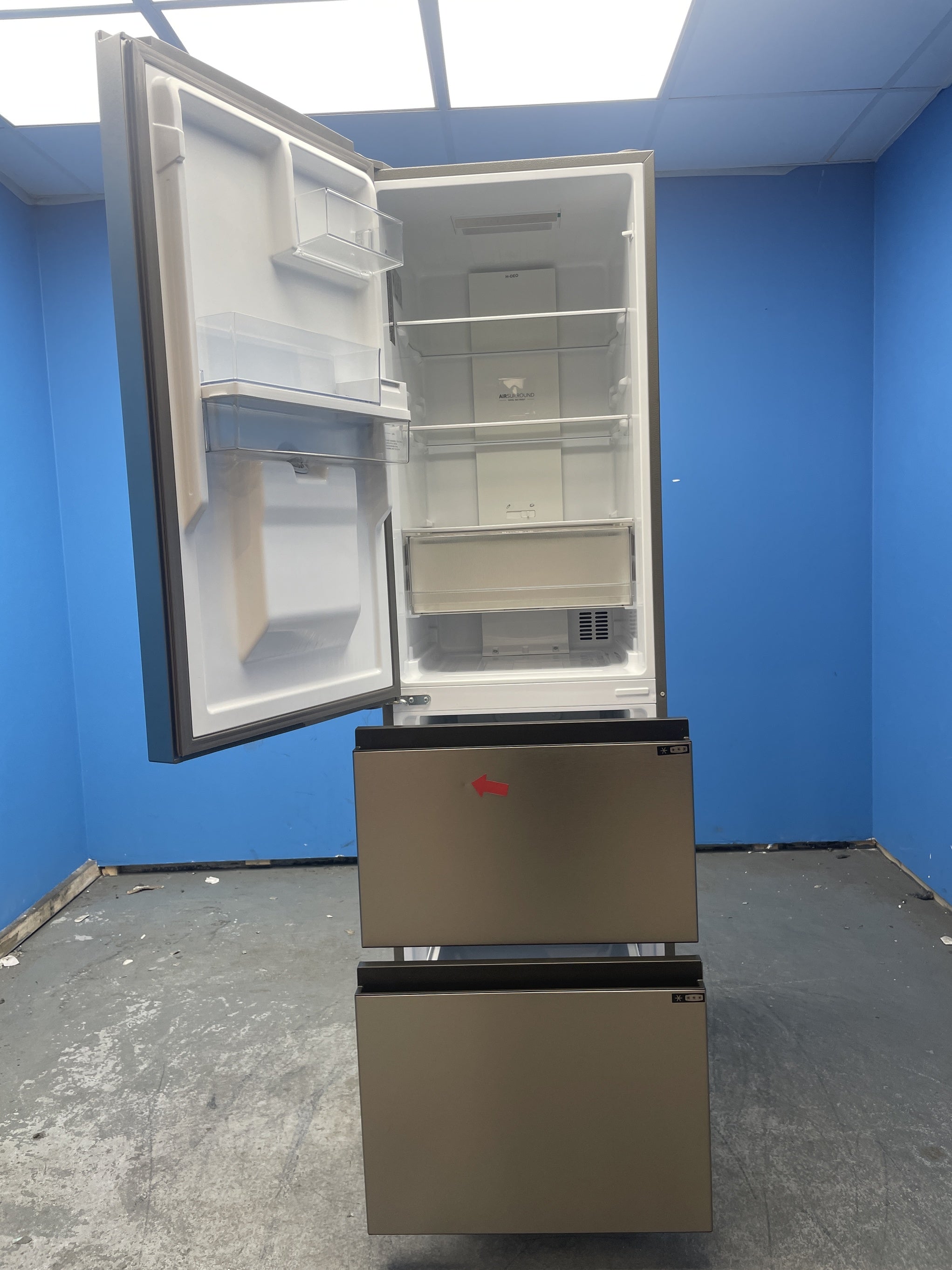 #GRC-159-540 - Haier 3D Combi Series 3 HTR3518EWMXK 60/40 Fridge Freezer