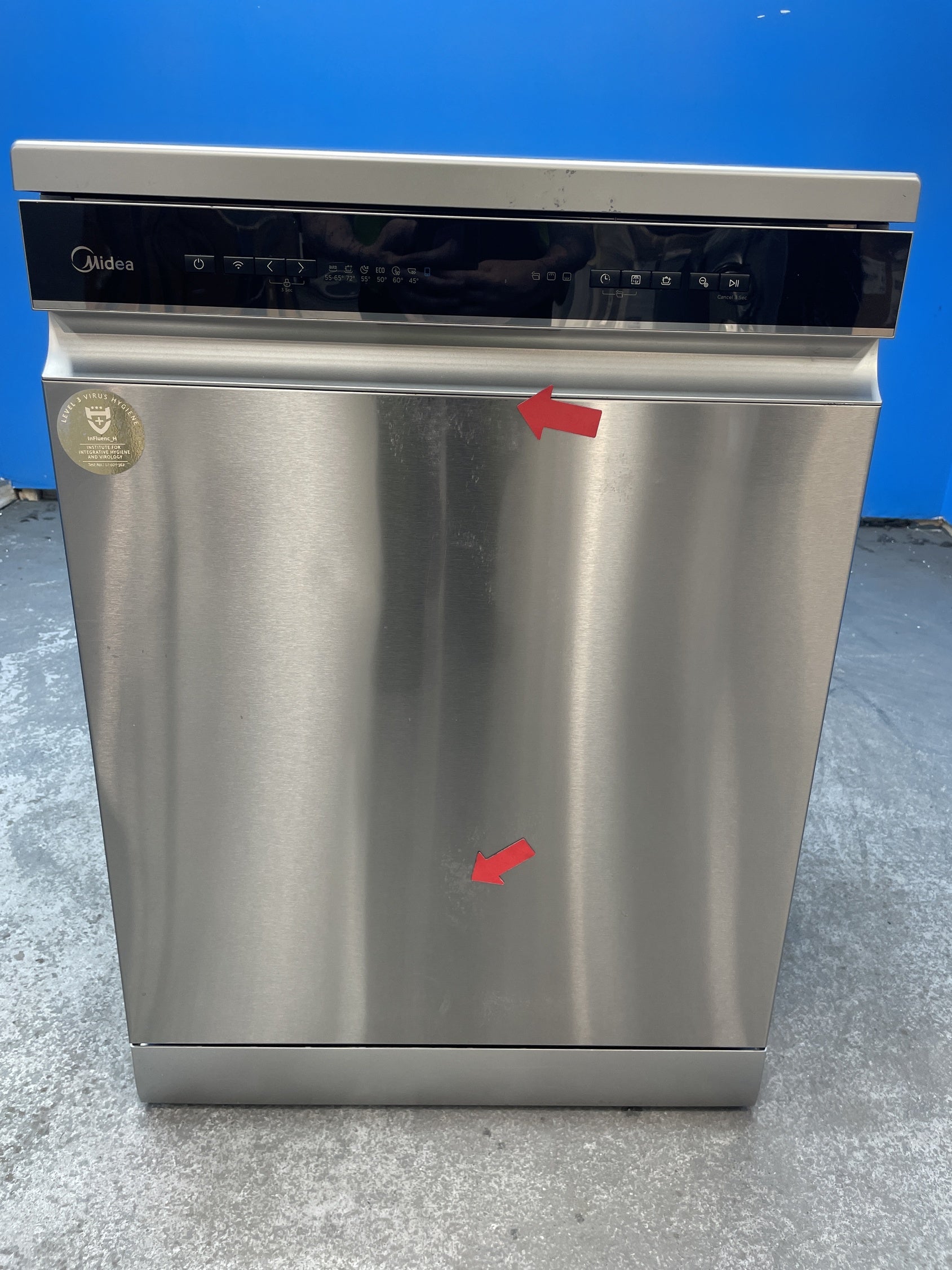 #GRC-158-786 - Midea MDWEF1433D 14 Place Full Size Dishwasher in Silver