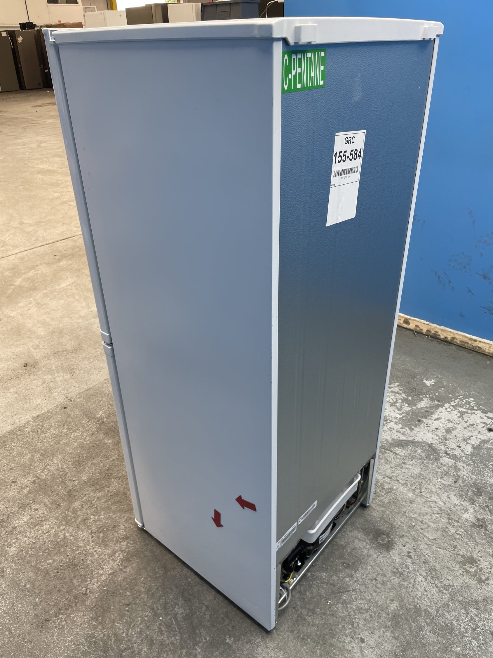#GRC-155-584 - Candy CCH1S135EWK 55cm 185 Litre Combi Fridge Freezer