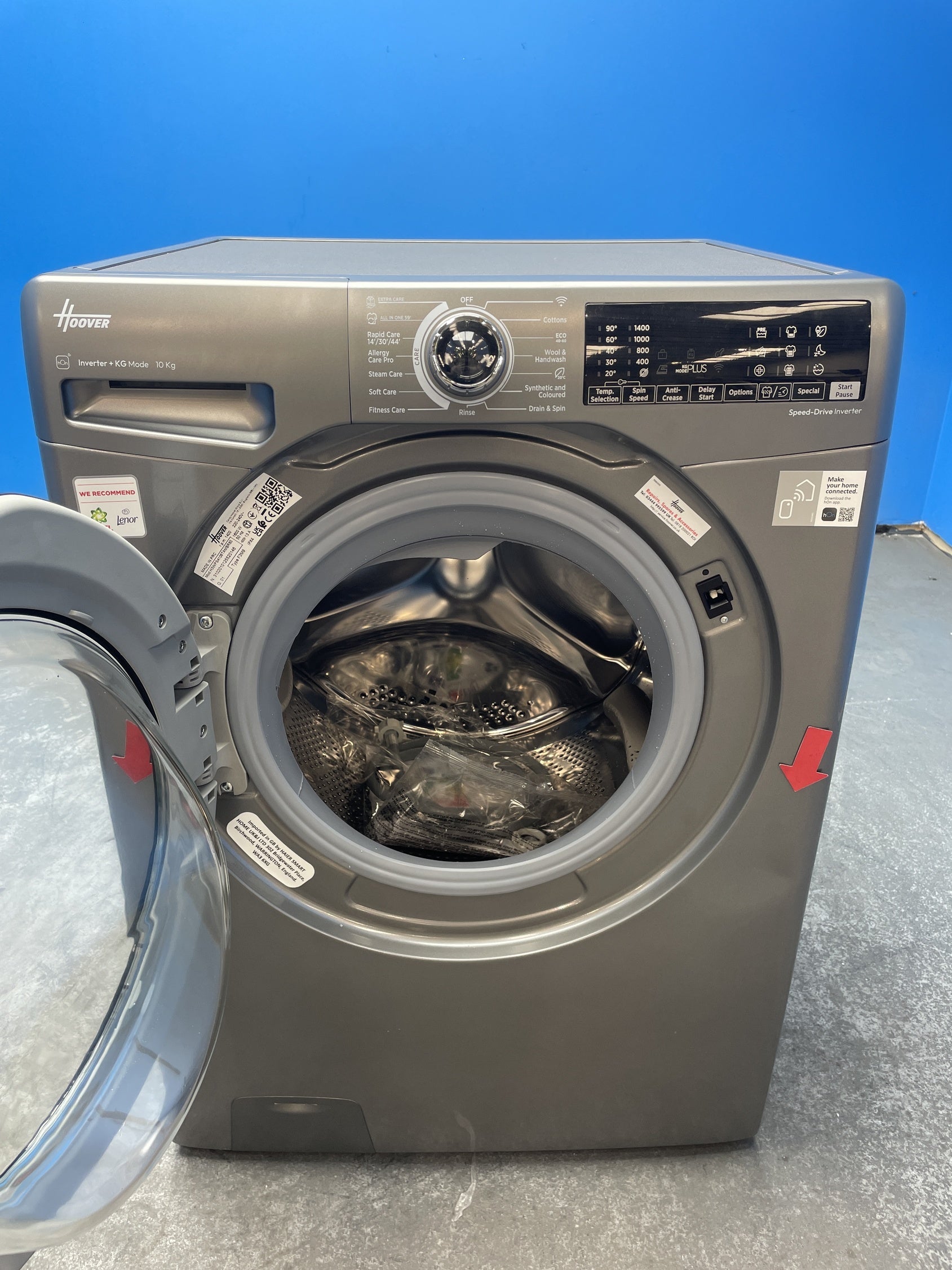#GRC-163-127 - Hoover H3B13WPS4106TAMBR 10kg 1400 Spin Washing Machine