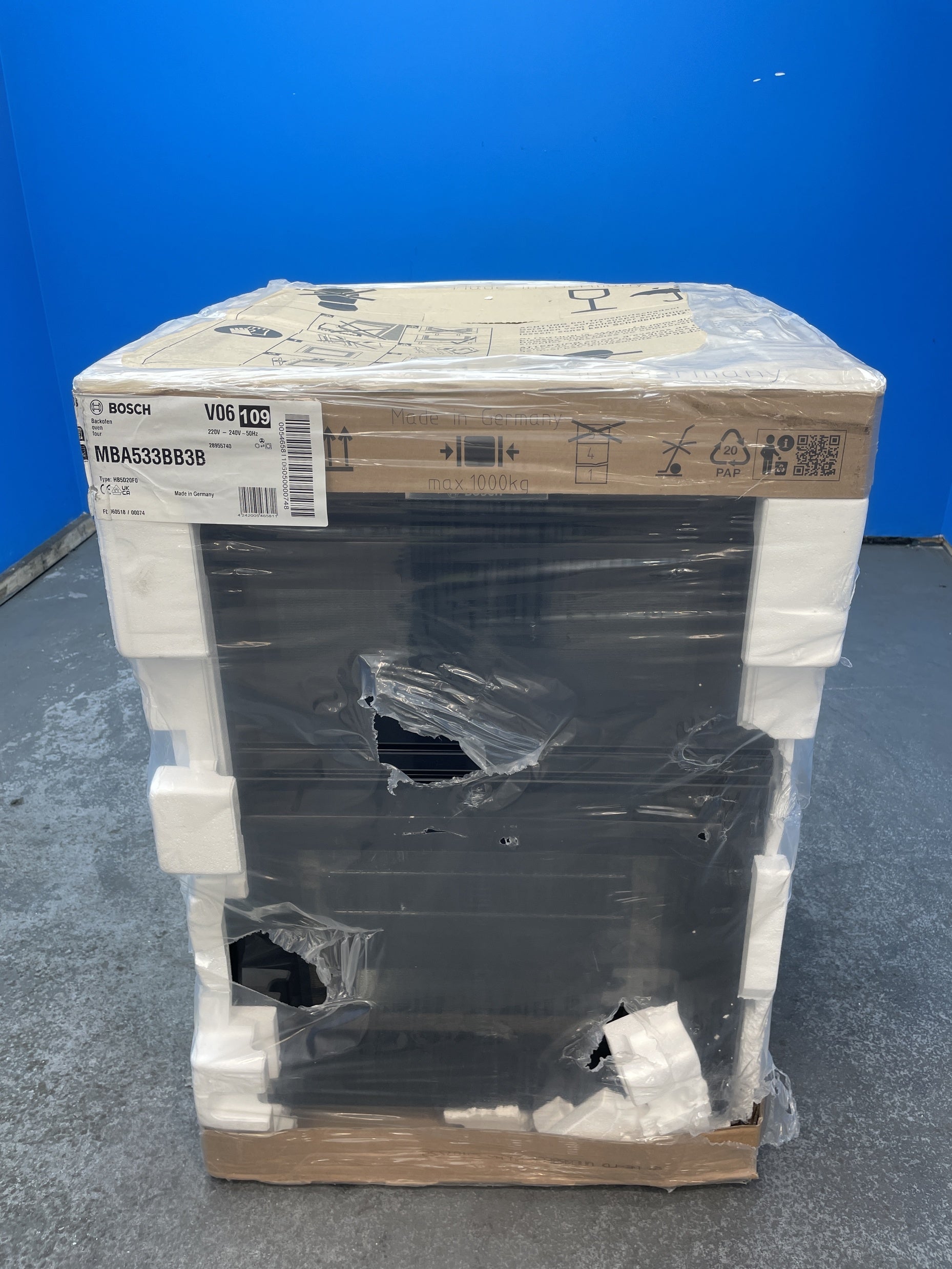 #GRC-163-170 - Bosch Series 4 MBA533BB3B 3D Hotair Built-in Double Oven