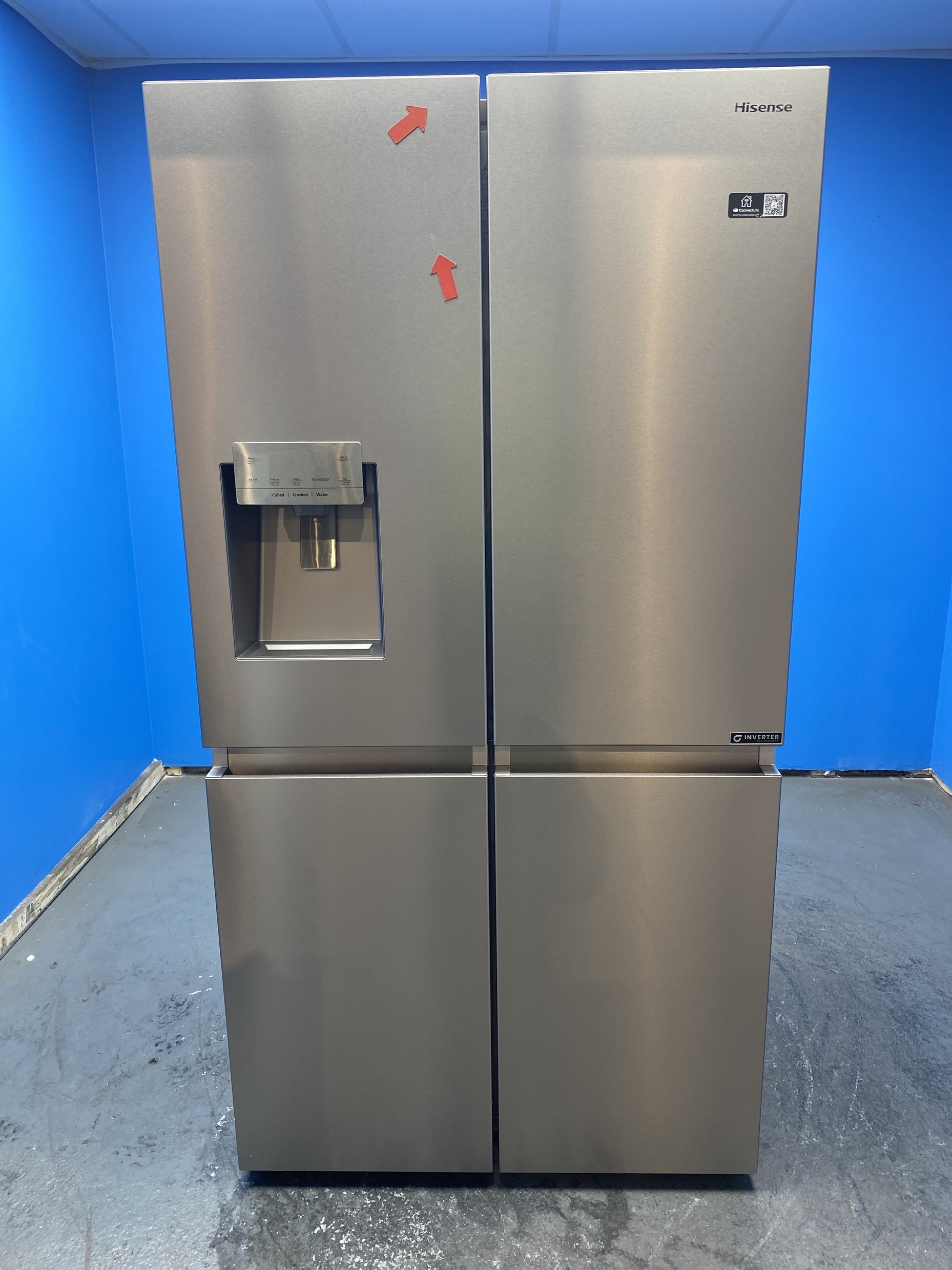Hisense RQ760N4SASE 4-Door 584L American Fridge Freezer