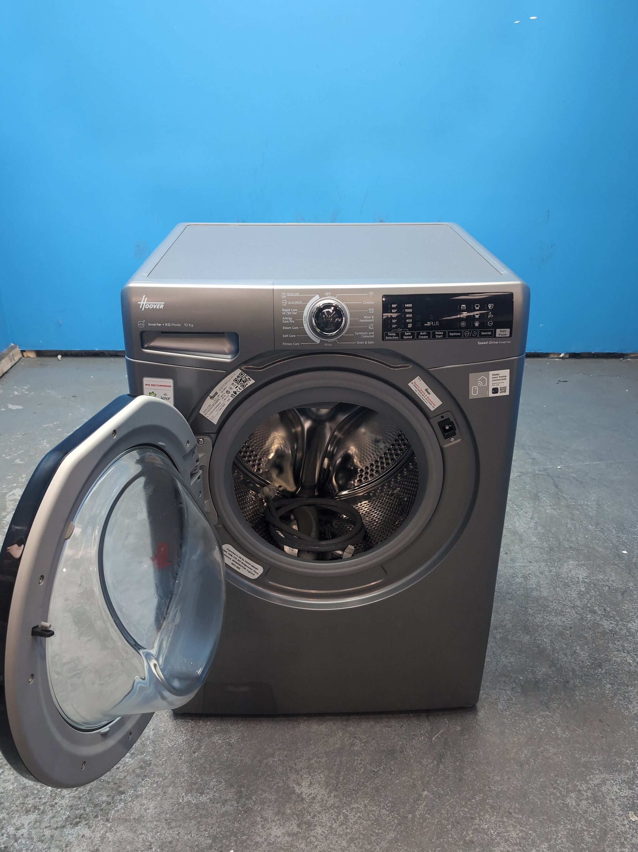 #GRC-164-376 - Hoover H-WASH 350 10kg 1400rpm Washing Machine – Eco-Power Inverter Motor