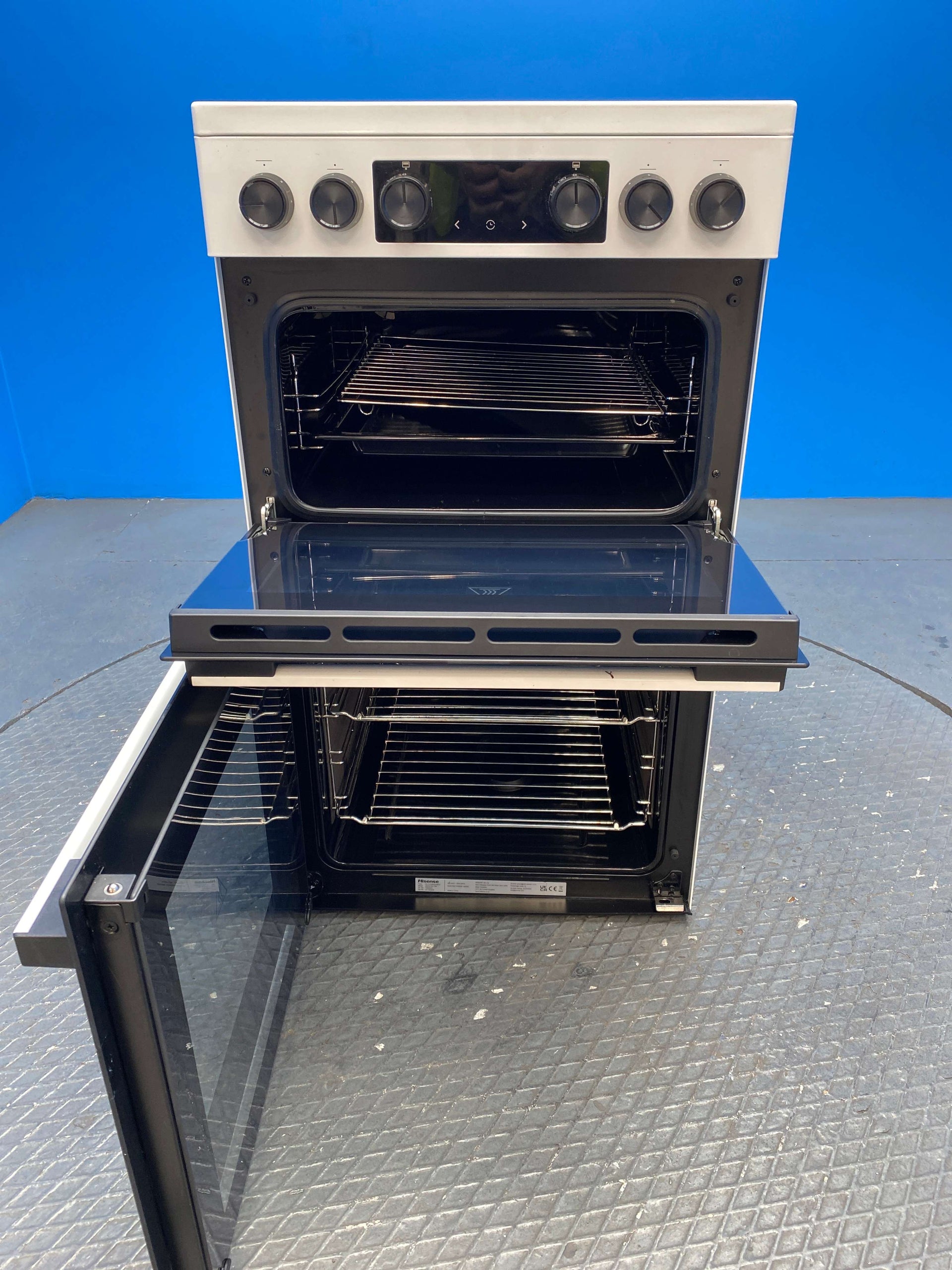 Hisense HDCEC5C10W Hi6 Max 50cm Ceramic Hob Freestanding Cooker