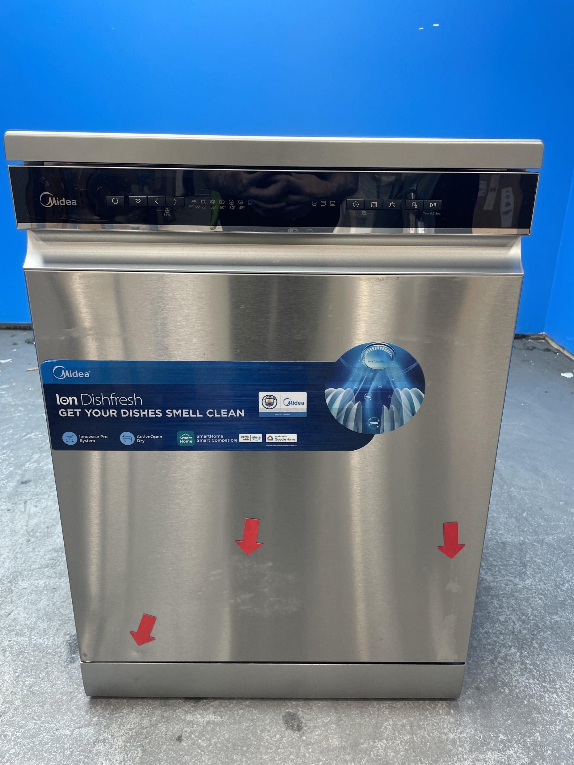 #GRC-158-755 - Midea MDWEF1433D 14 Place Full Size Dishwasher in Silver