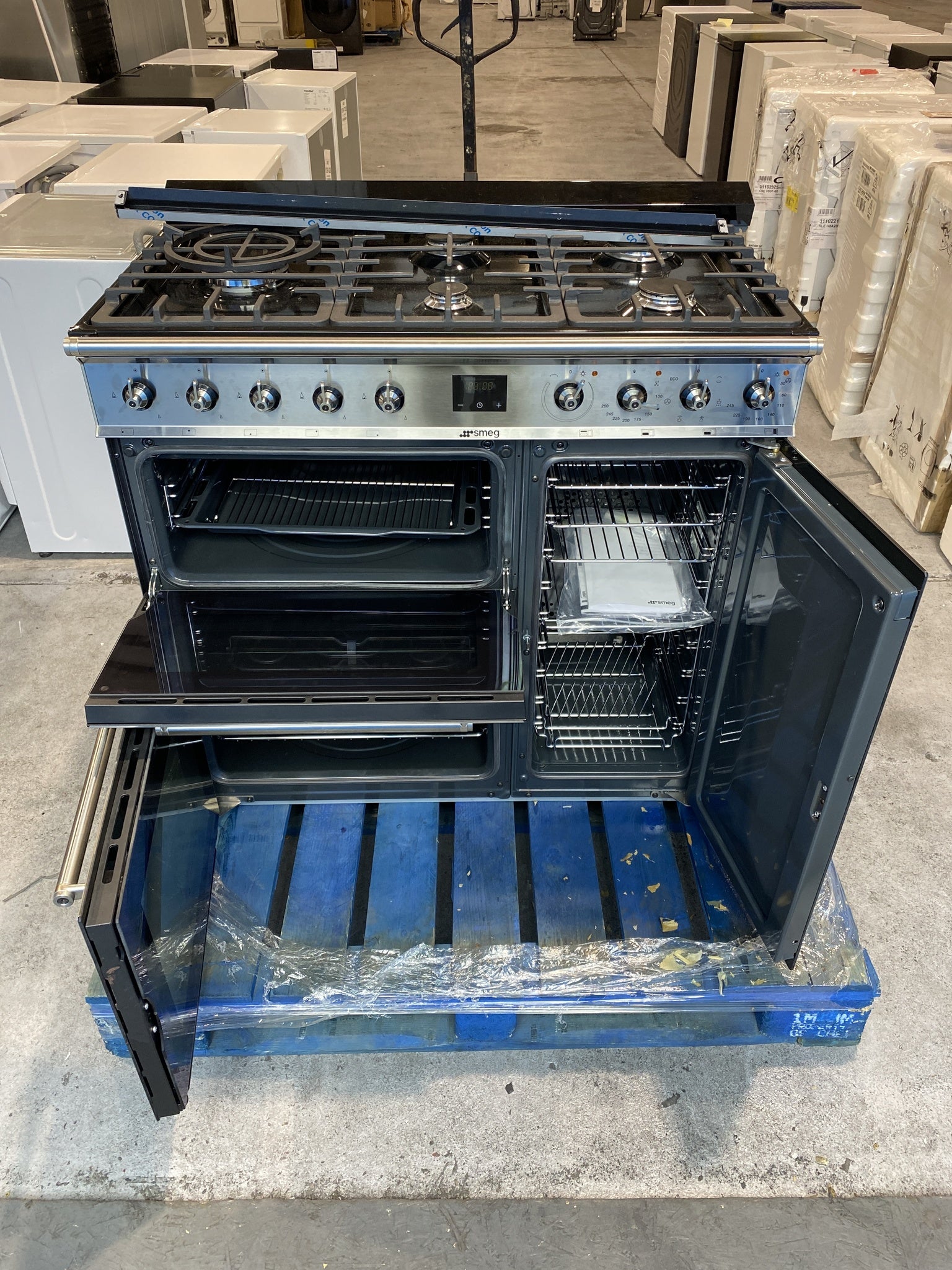 SMEG SY93-1 Symphony 90cm Dual Fuel Range Cooker