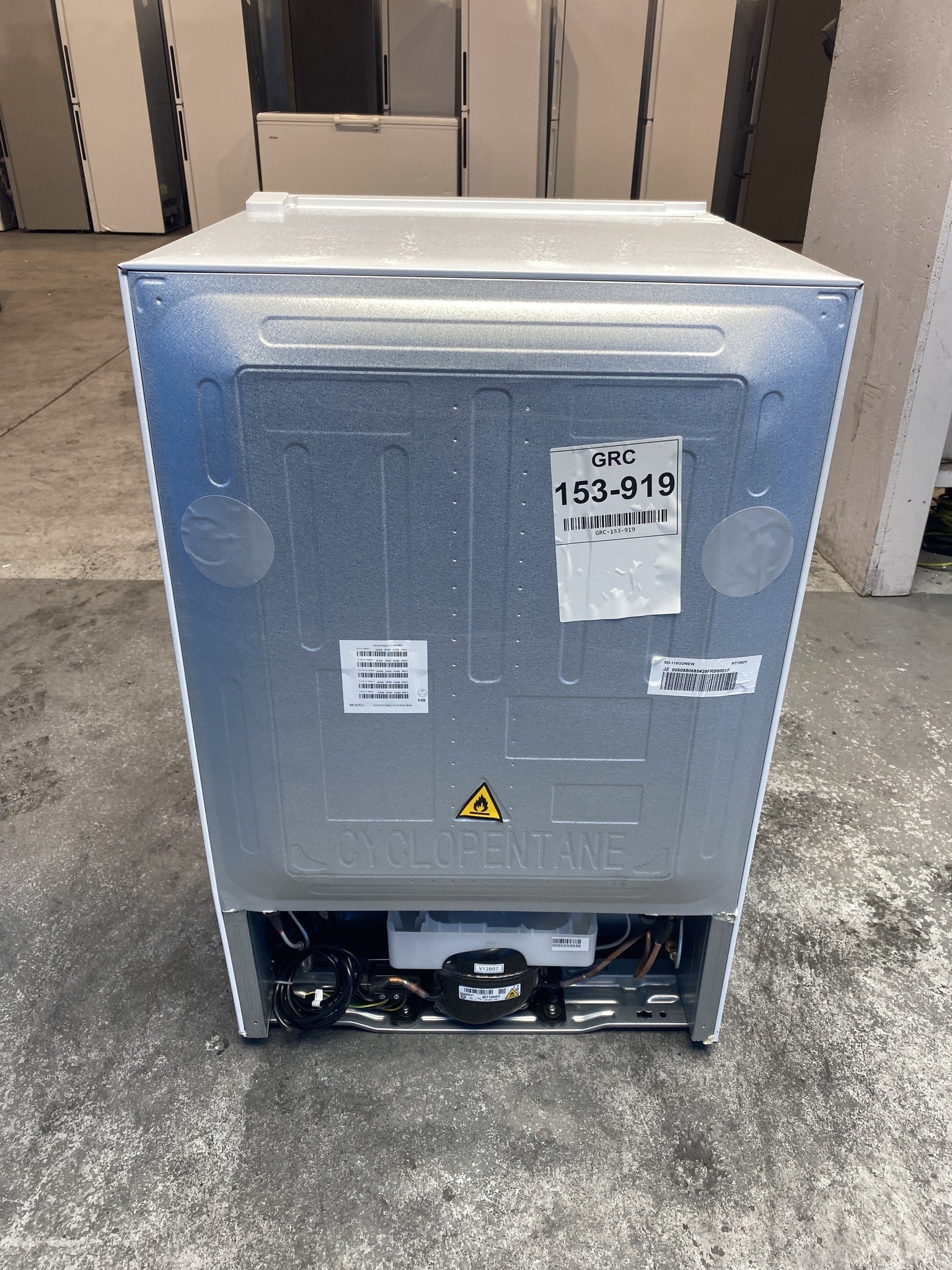#GRC-153-919 - Hoover H-FRIDGE 300 HONOQ2S58EWK Under Counter Fridge with Ice Box