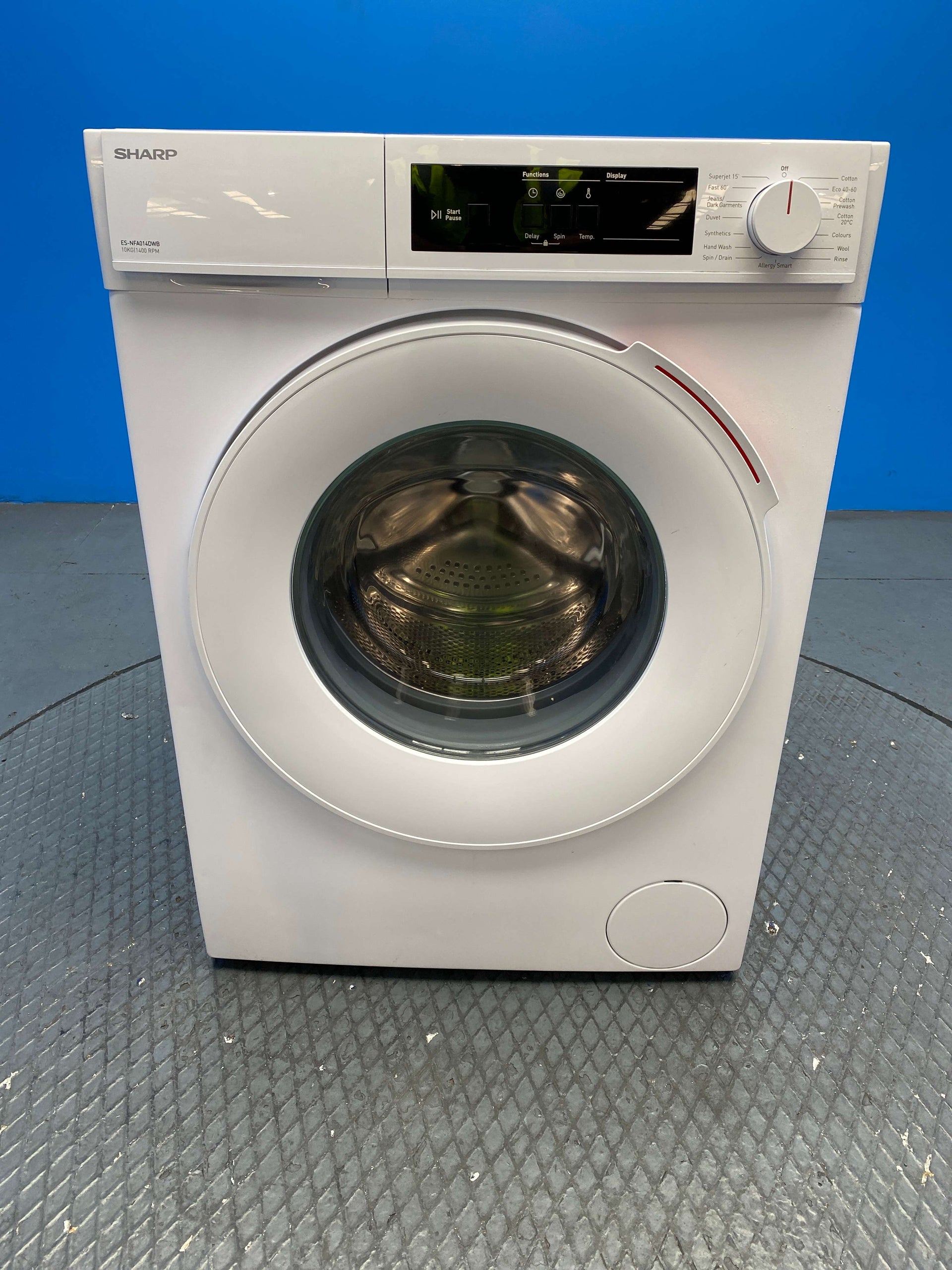 Sharp ES-NFA014DWB 10kg 1400 Spin Washing Machine
