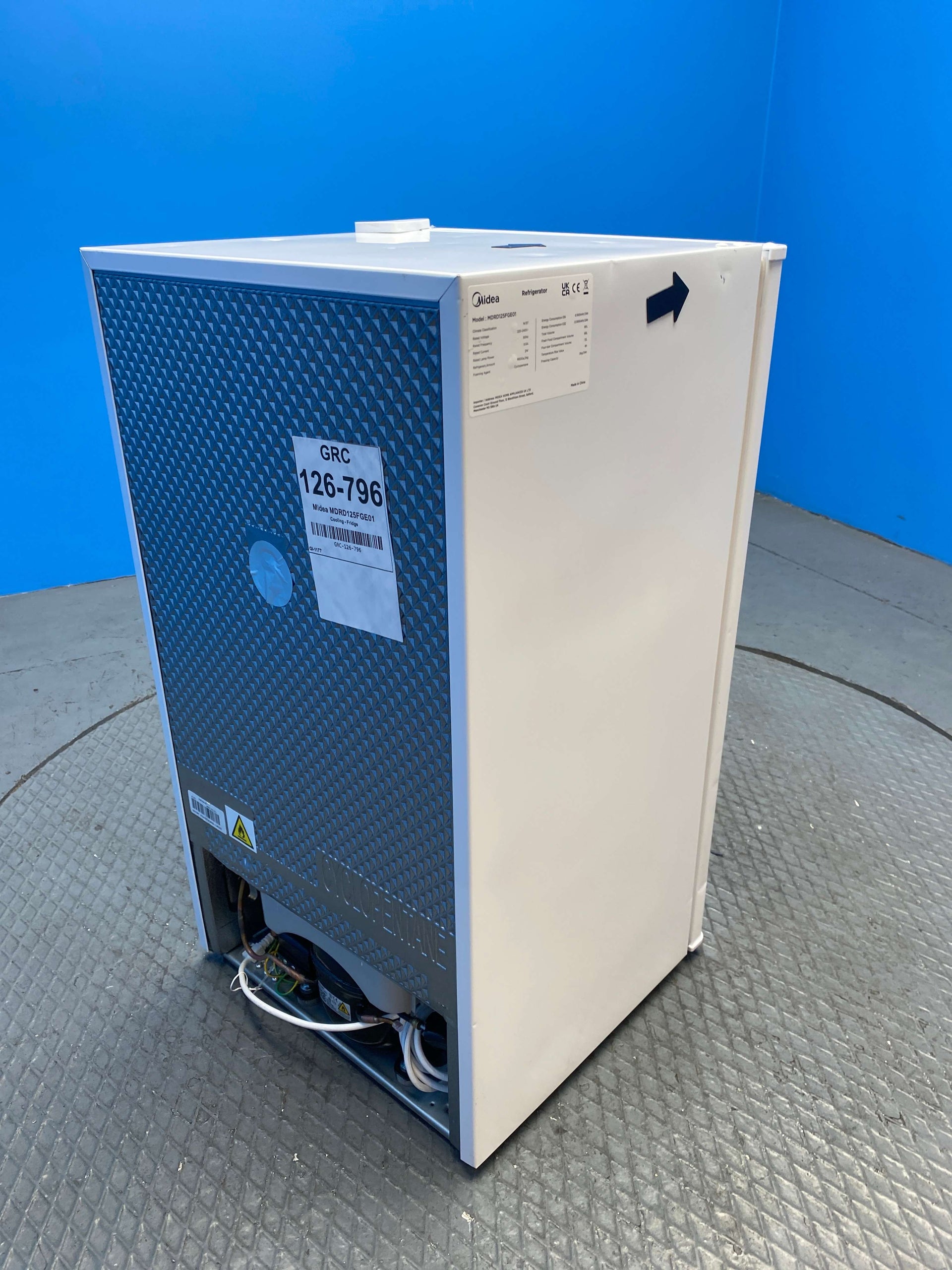 Midea MDRD125FGE01 80L Under Counter Mini Fridge