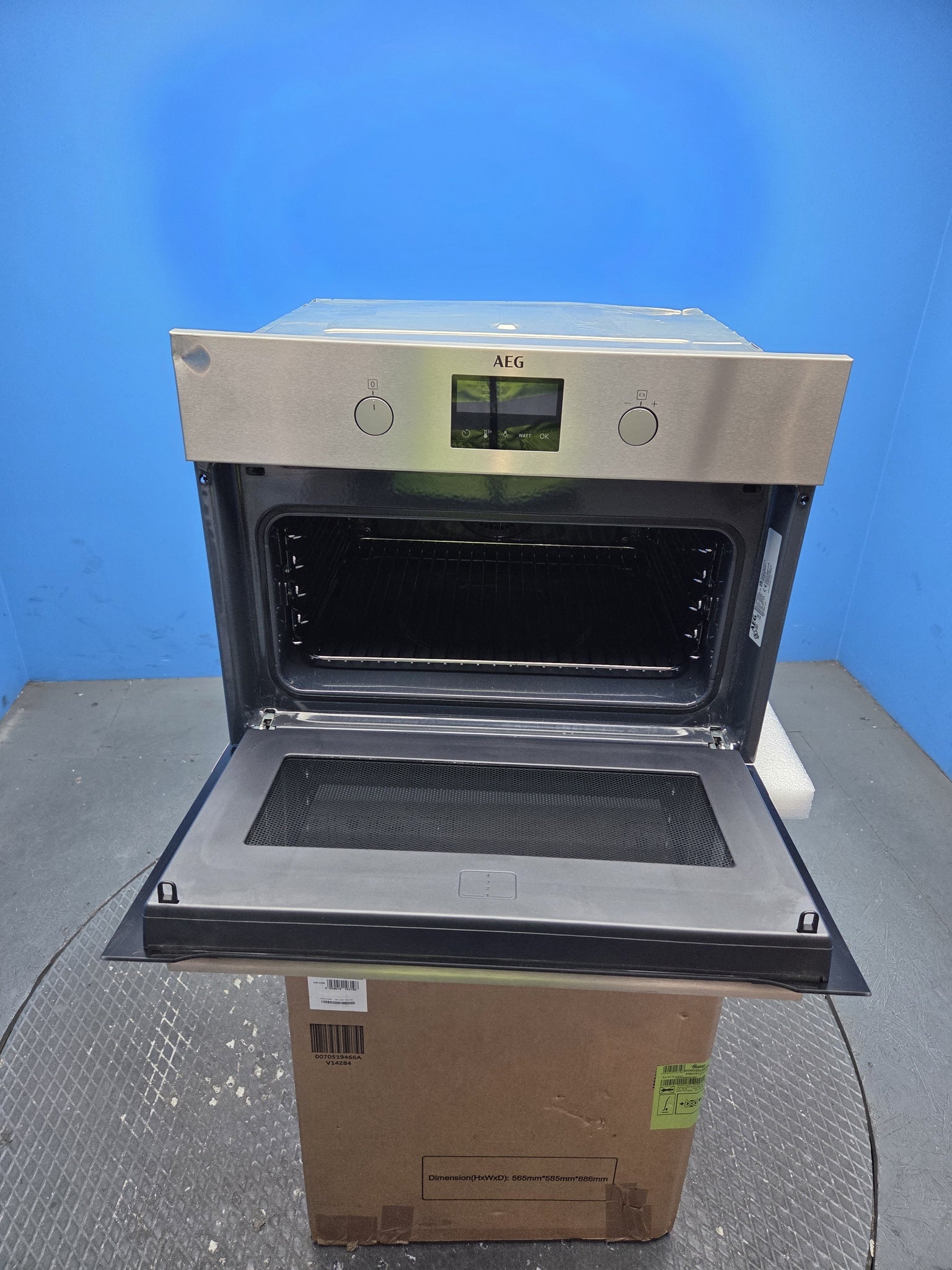 AEG KMK365060M CombiQuick Compact Oven with Microwave