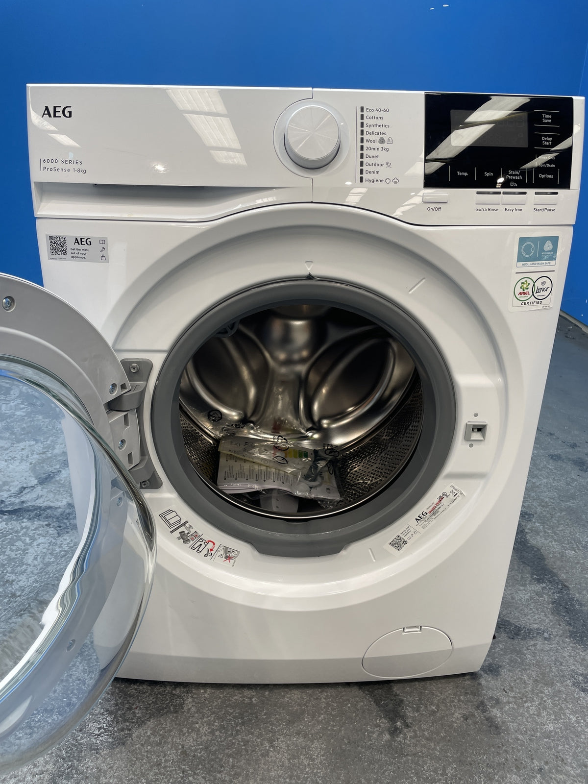 #GRC-158-286 - AEG 6000 Series ProSense LFR61842B 8kg 1400 Spin Washing Machine
