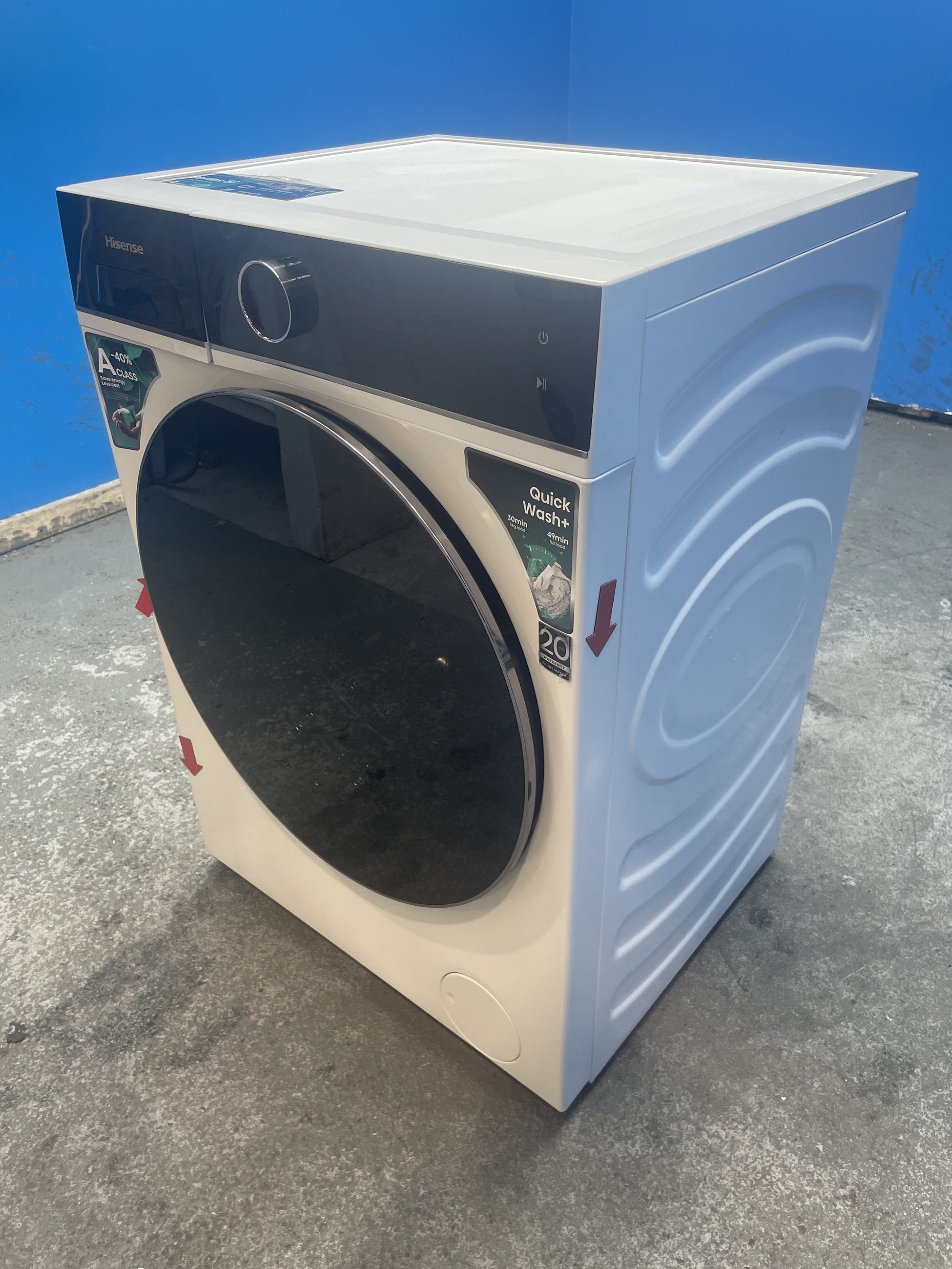 #GRC-136-280 - Hisense WF5I1045BWQ KitchenFit 5i 10.5 kg WiFi Washing Machine