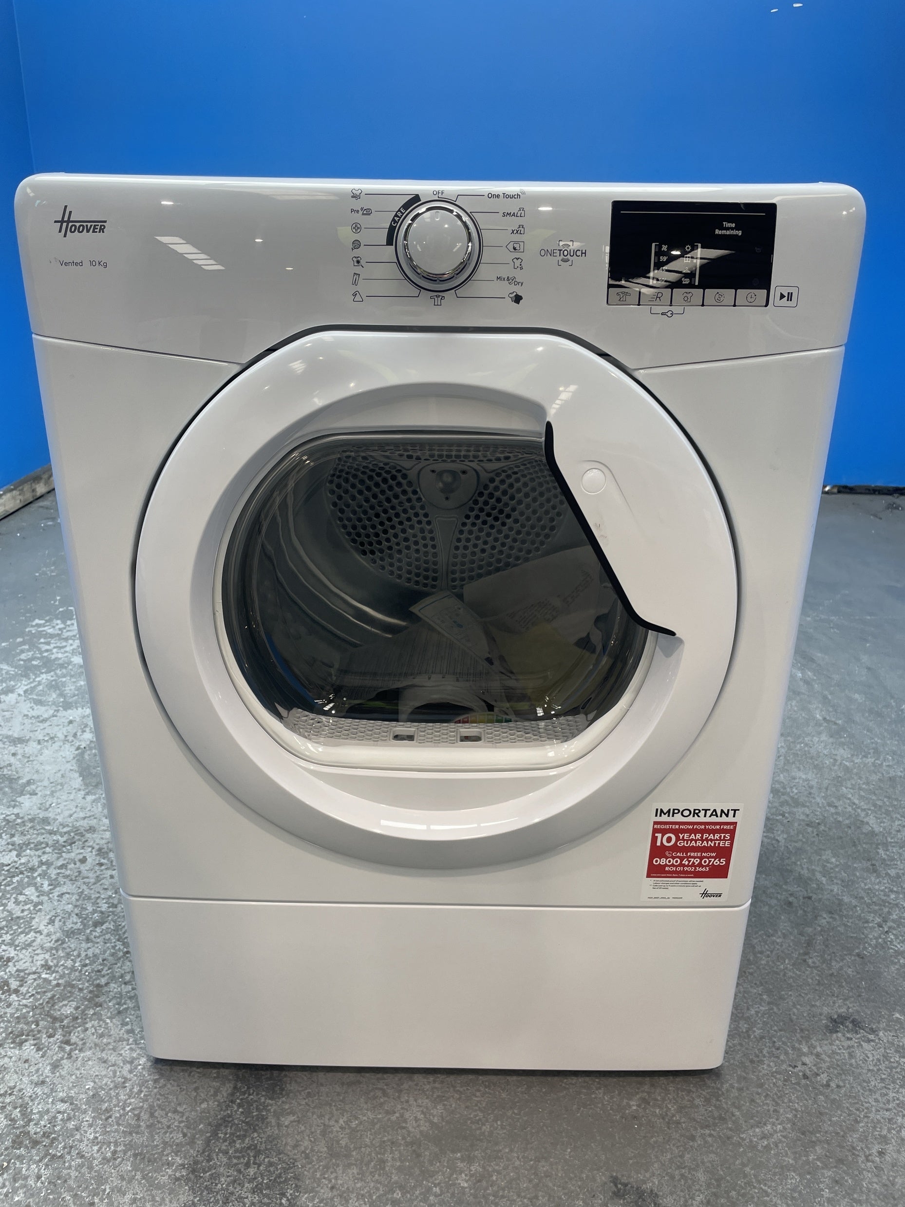 #GRC-158-368 - Hoover HLE V10DG-80 10kg Vented Tumble Dryer
