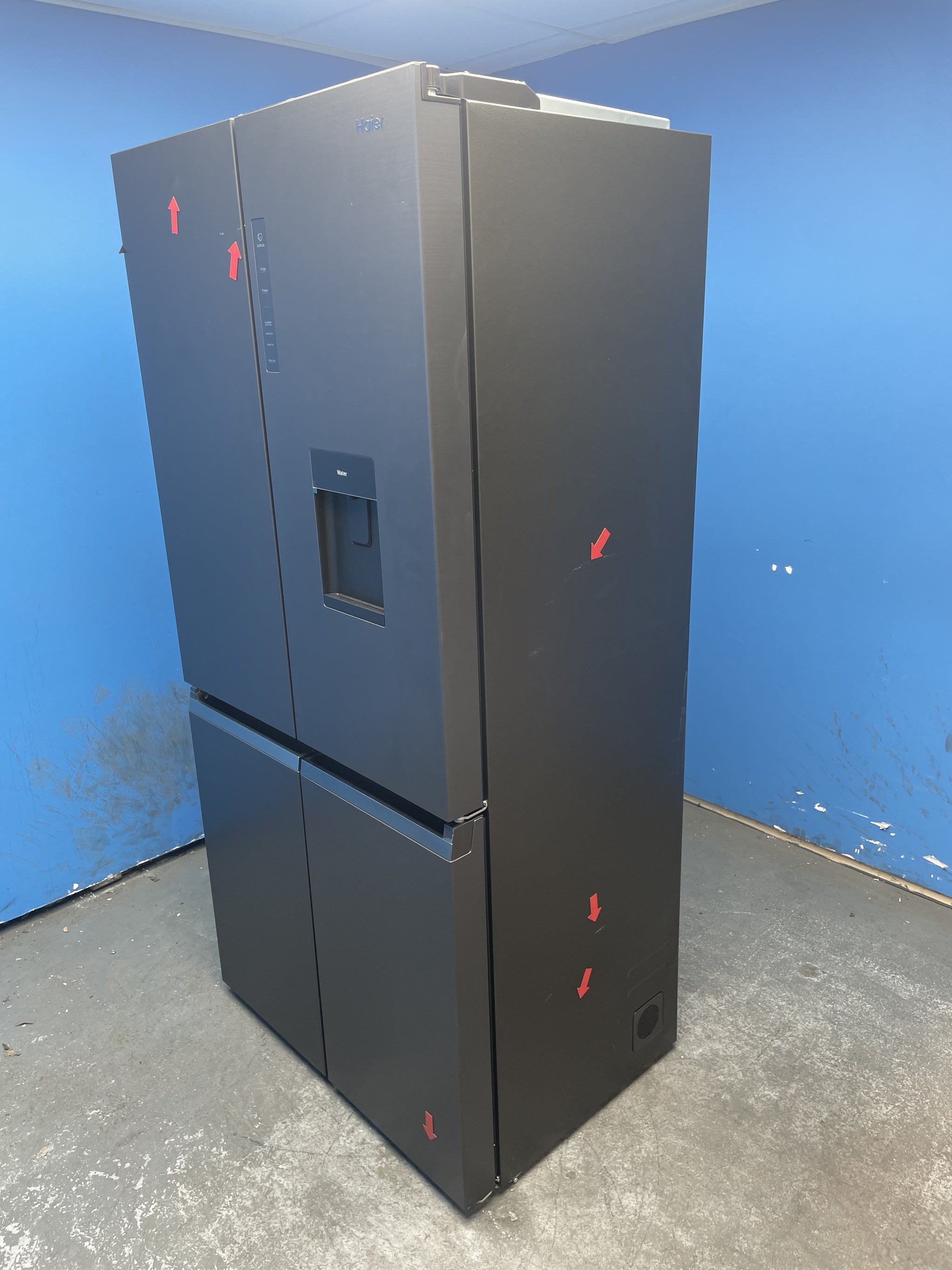 #GRC-159-072 - Haier HCR5919EHMB 528 Litre American Style Fridge Freezer