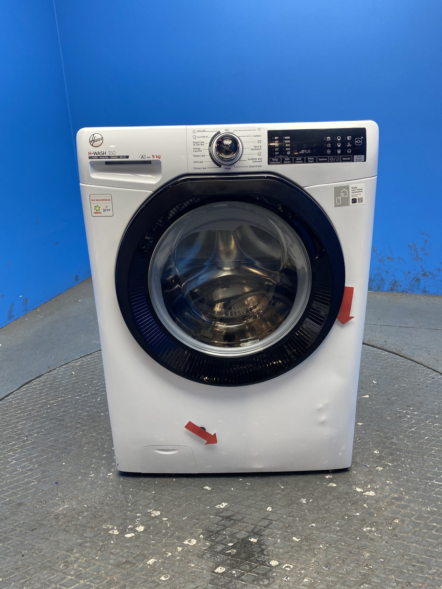 Hoover H3WPS496TAMB6 9kg 1400 Spin Washing Machine