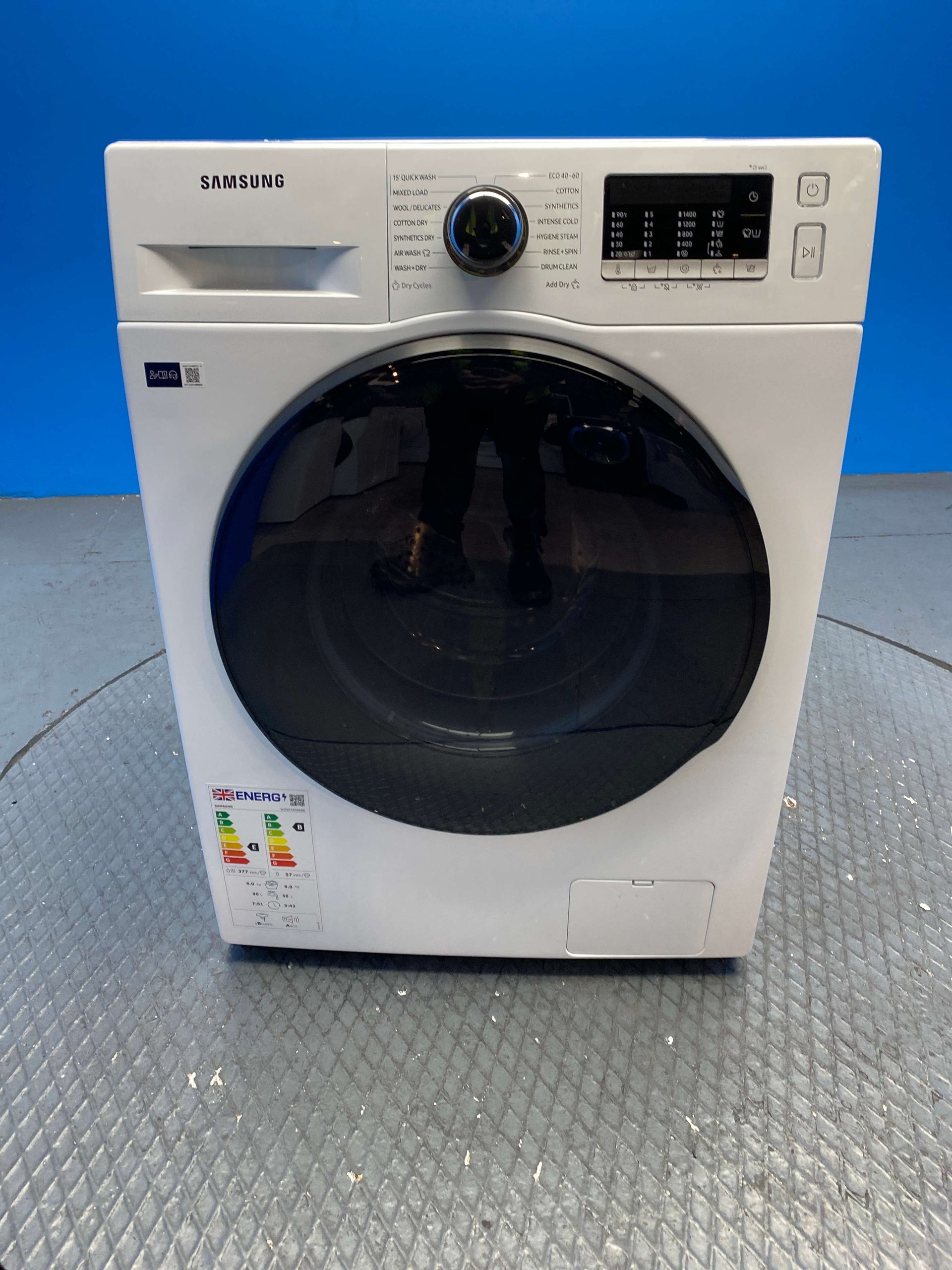 Samsung WD90TA046BE/EU 9/6kg 1400 Spin ecobubble™ Washer Dryer