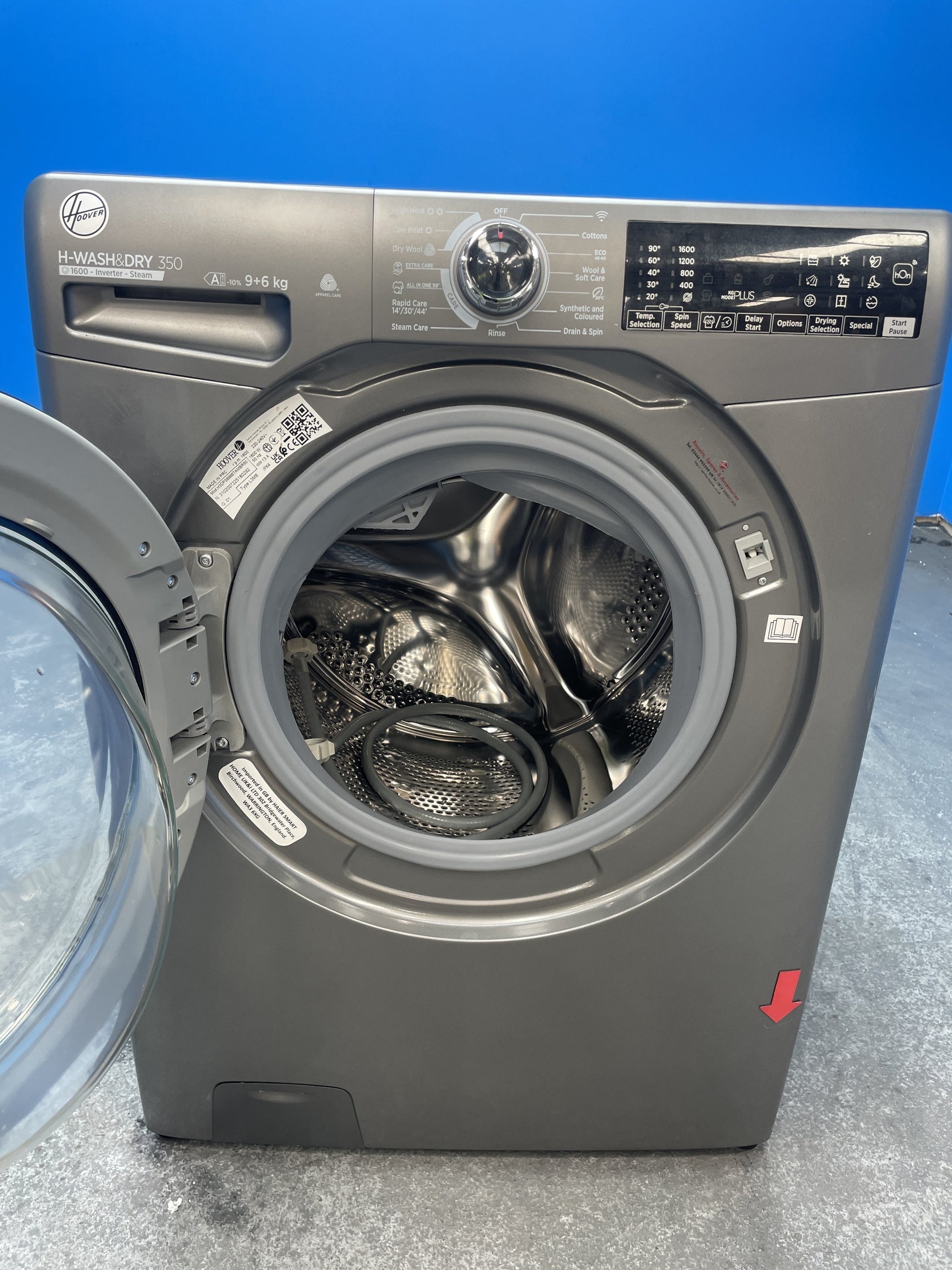 #GRC-159-500 - Hoover H3DPS6966TAMBR 9/6kg 1400 Spin Washer Dryer