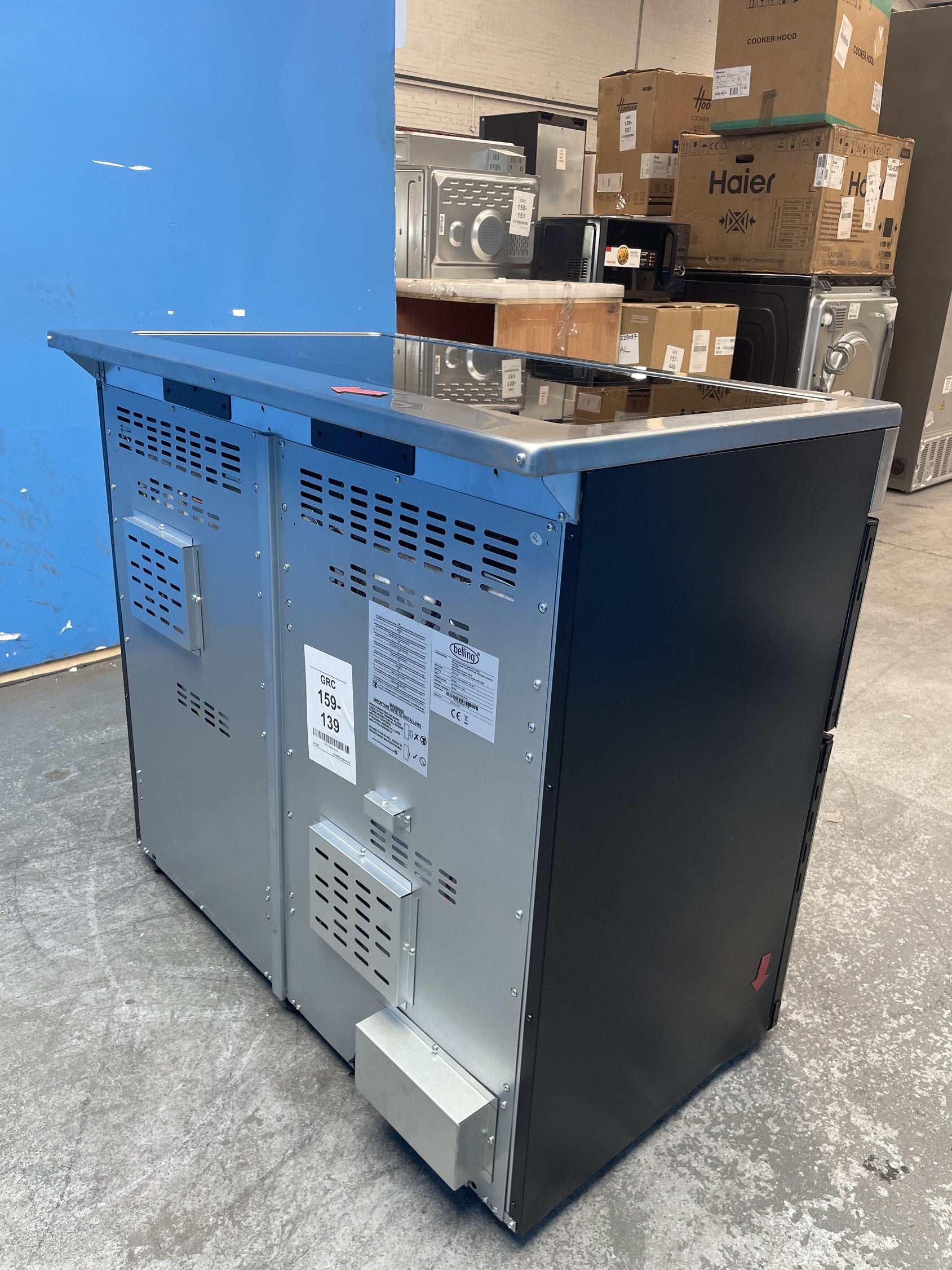 #GRC-159-139 - Belling Cookcentre 100E 100cm Ceramic Range Cooker