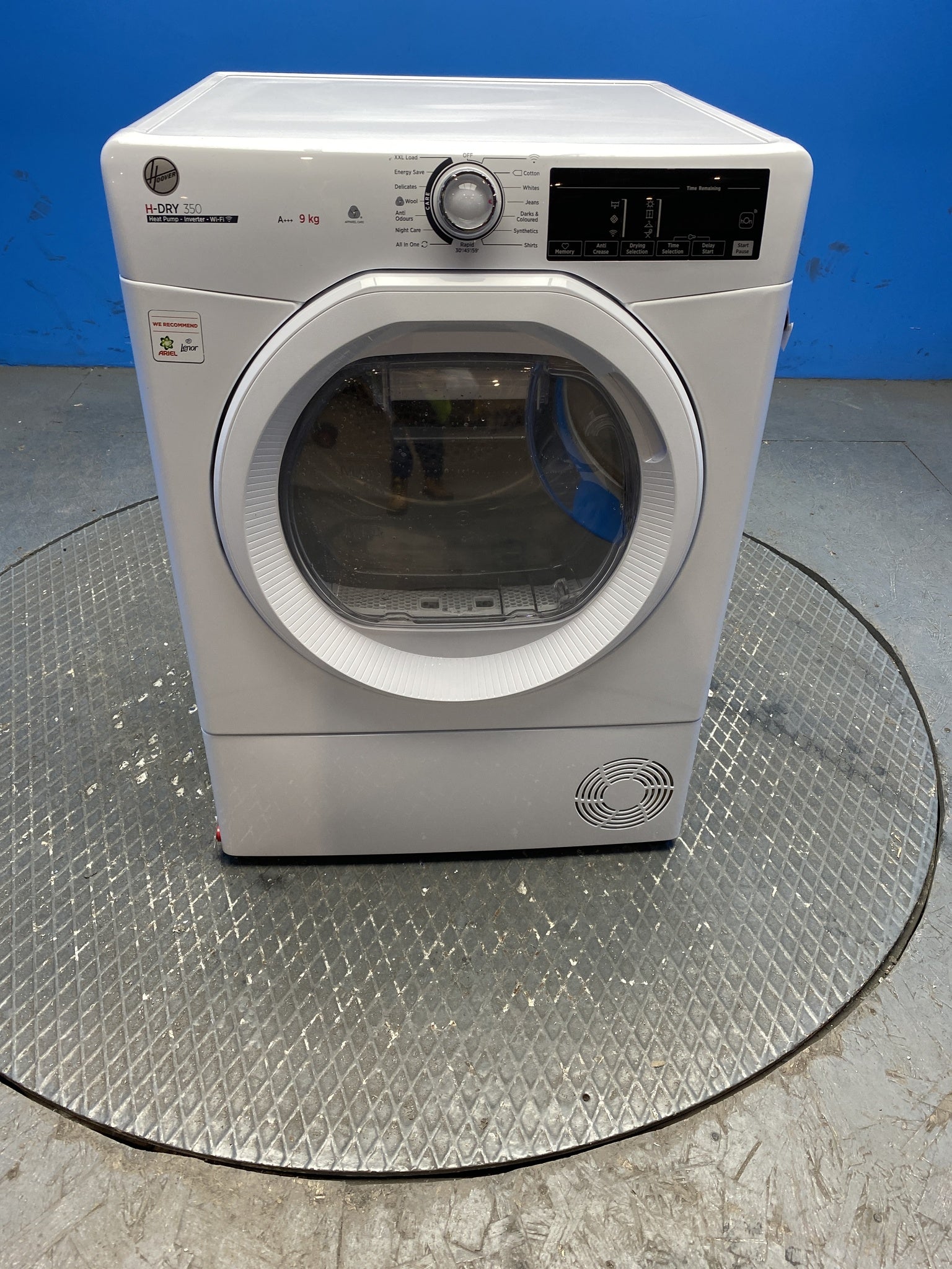 Hoover HRE H9A3TE-80/N H-DRY 350 9kg Heat Pump Tumble Dryer