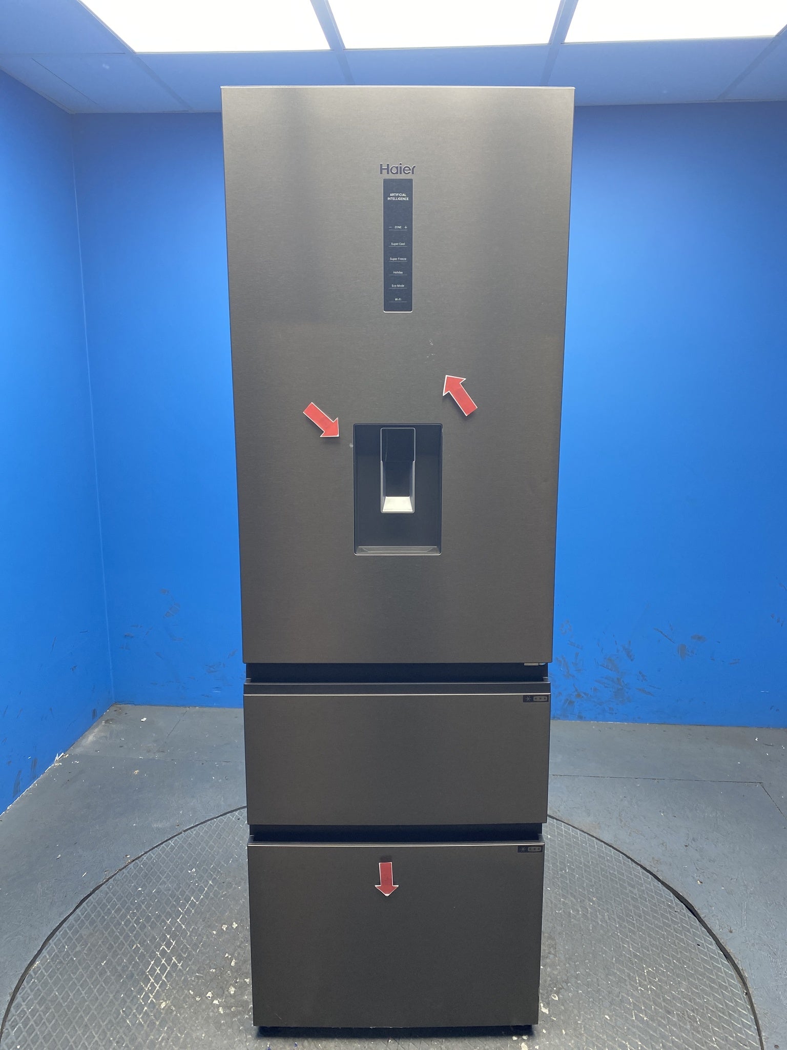 Haier HTW5618EWMP 357L Series 5 60cm 3D No Frost Fridge Freezer