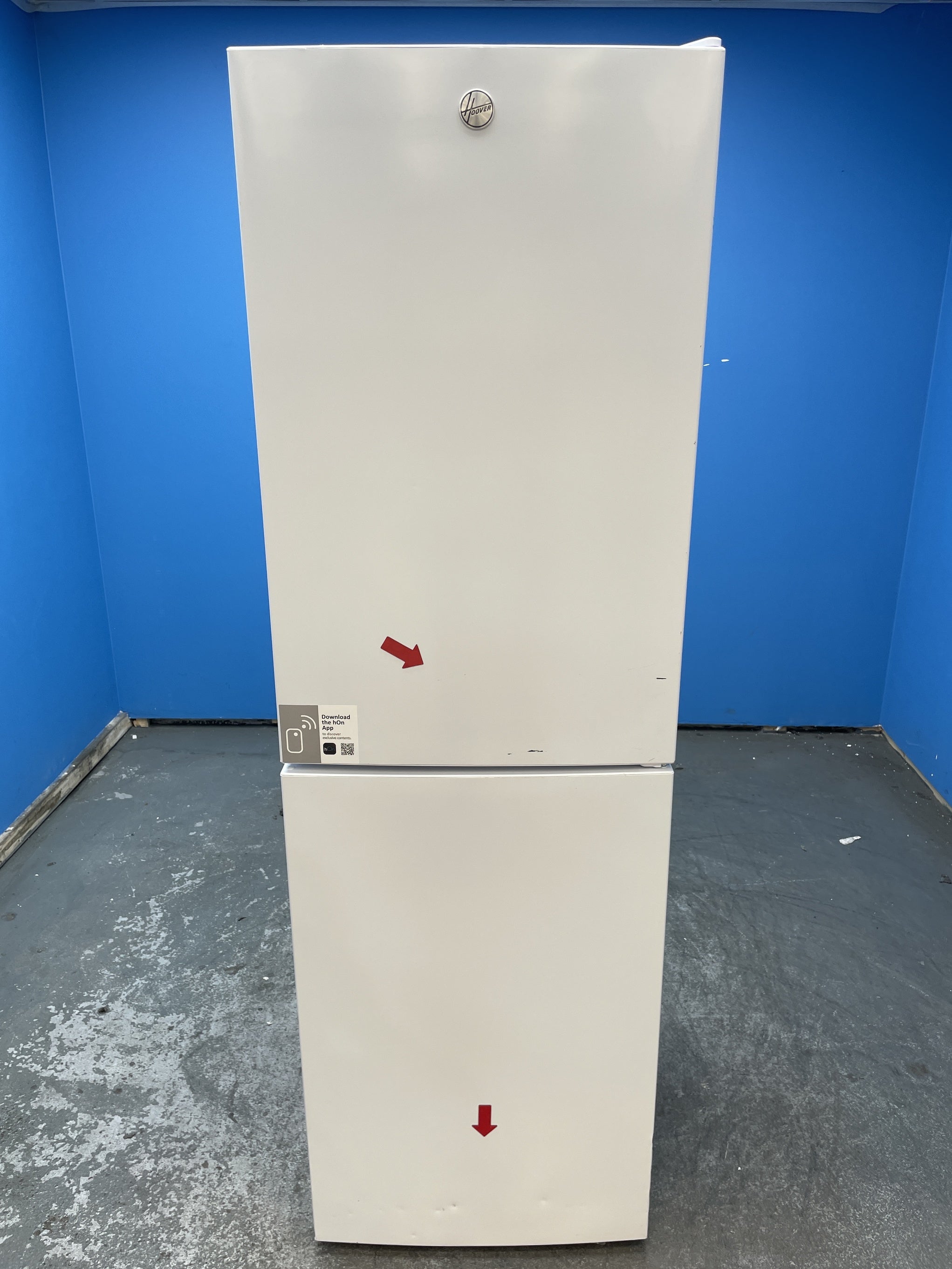 #GRC-154-263 - Hoover HVT3CLECKIHW 235 Litre Combi Fridge Freezer
