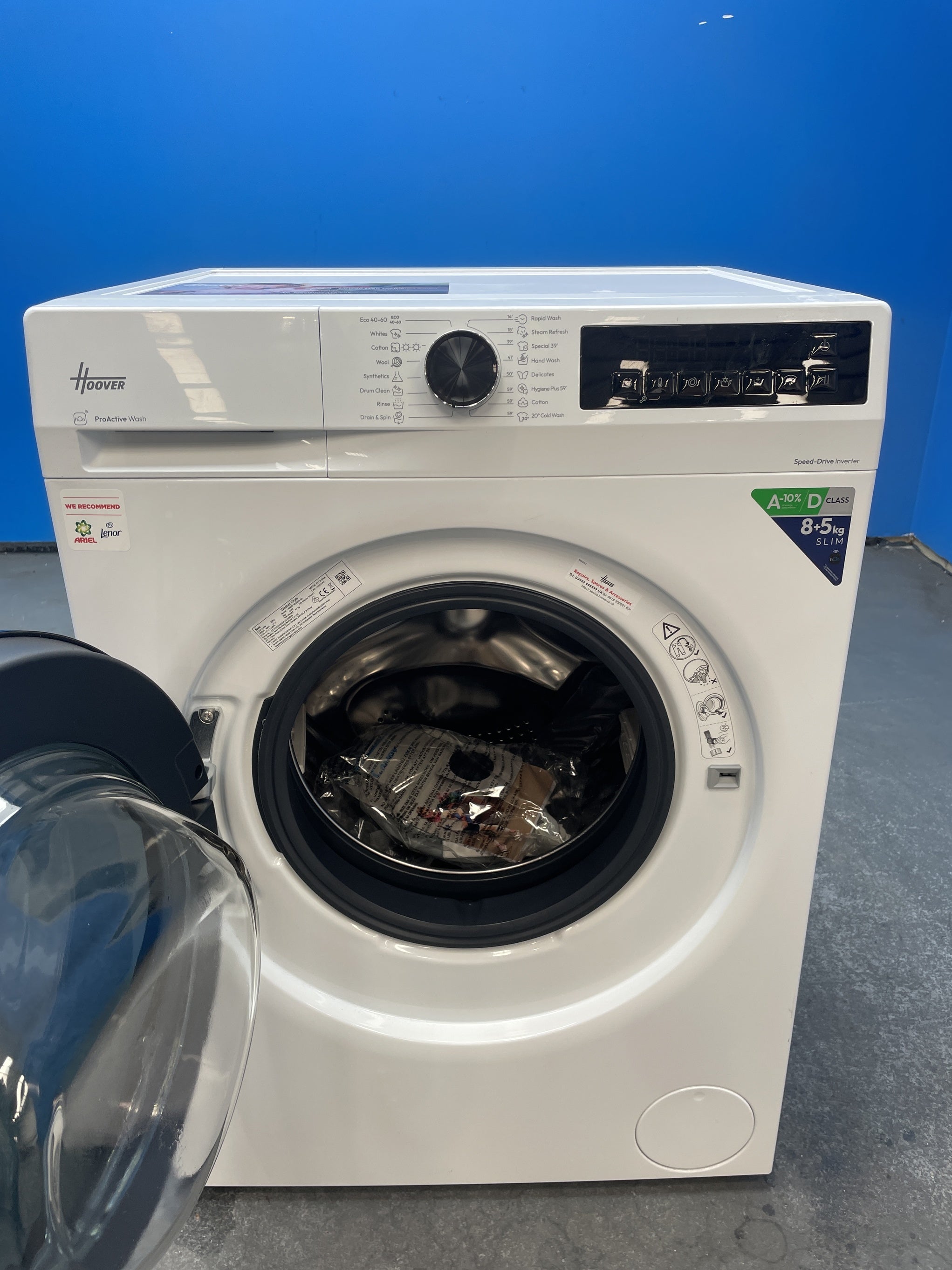 #GRC-159-883 - Hoover HBWR 485SB6-80 Pro Wash Series 3 8/5kg 1400rpm Washer Dryer