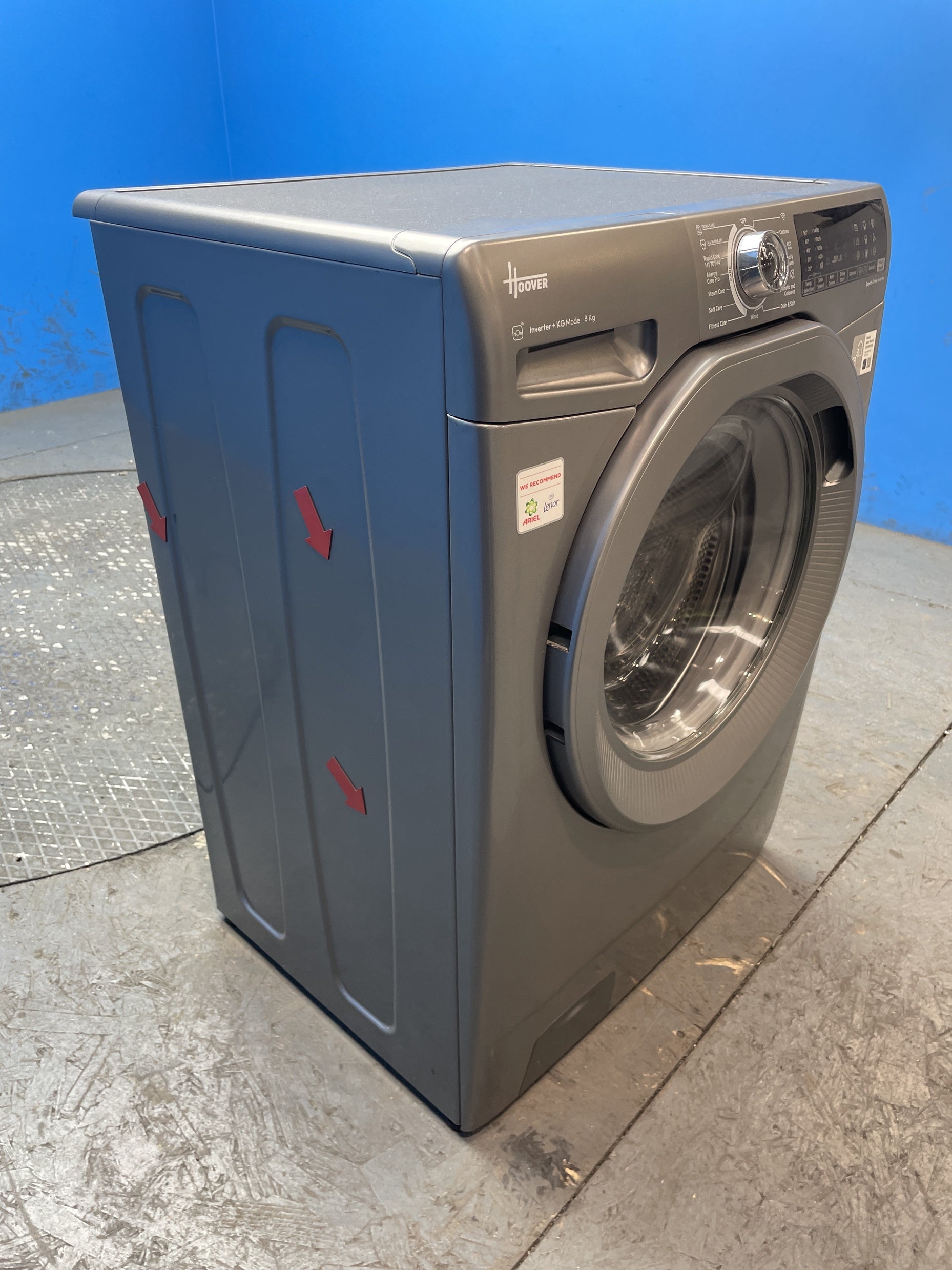 #GRC-144-954 - Hoover H3WPS486TMRR6 8kg 1400 Spin Washing Machine