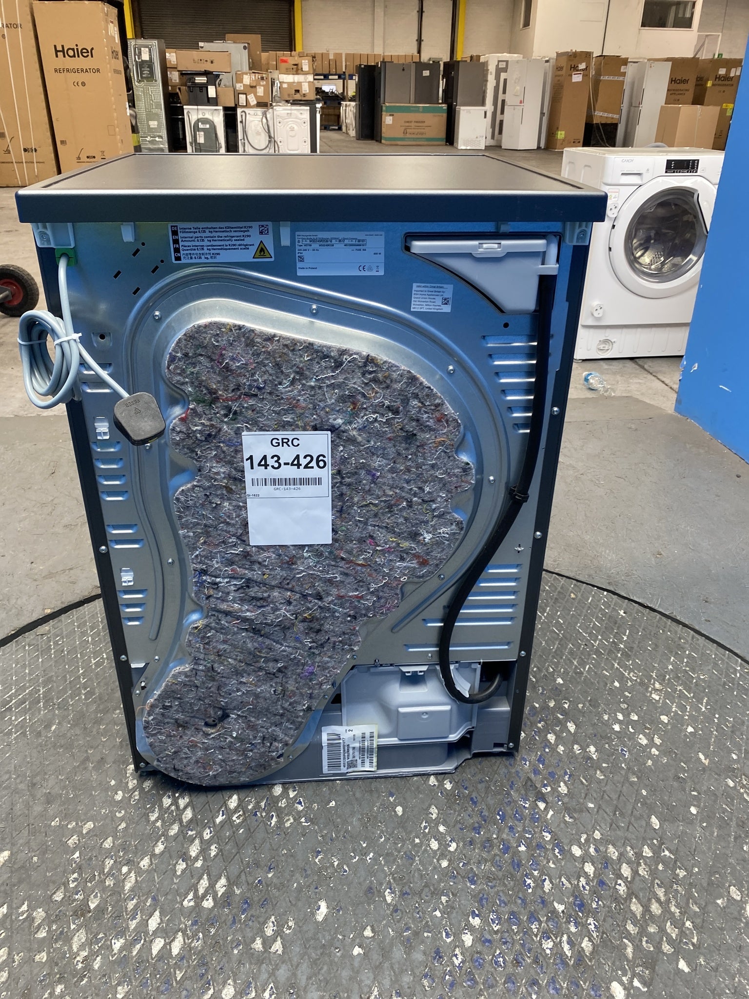 #GRC-143-426 - Bosch Series 6 WQG245R2GB 9kg Heat Pump Tumble Dryer
