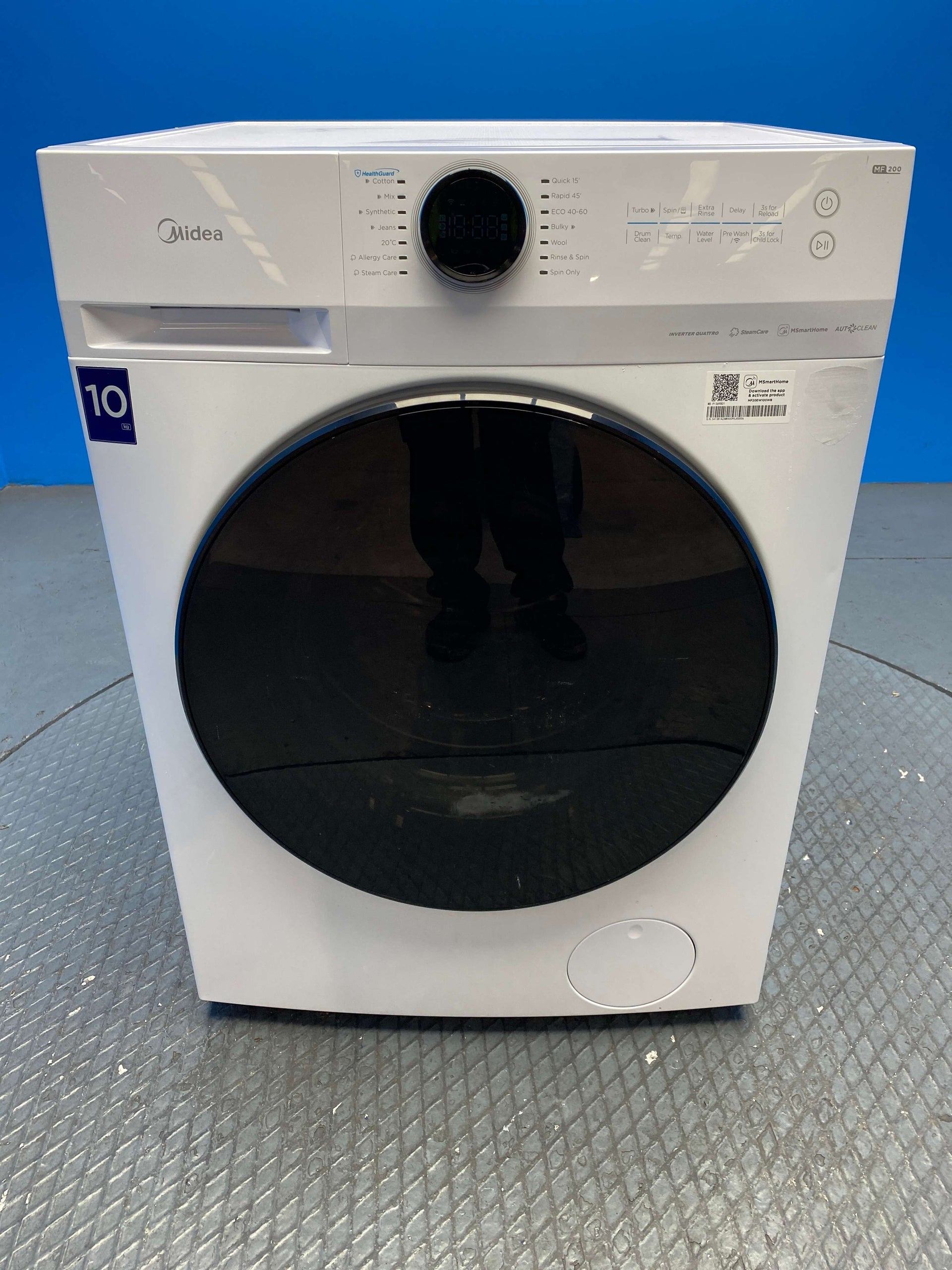 Midea MF20EW100WB 10kg 1400rpm Wi-Fi Washing Machine
