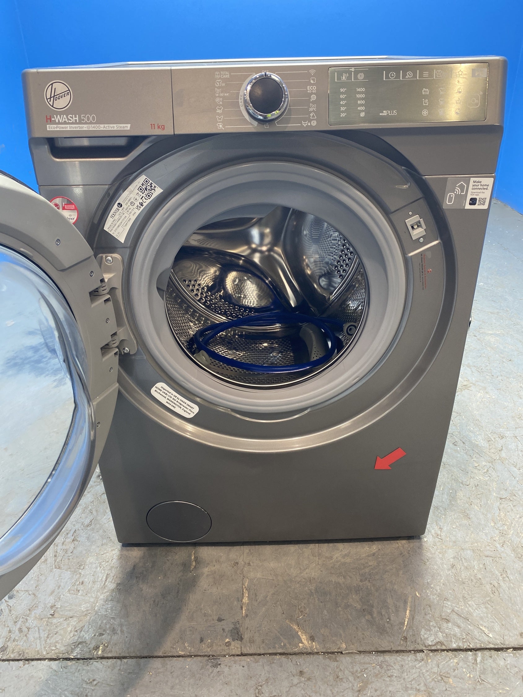 #GRC-157-044 - Hoover HWB411AMBCR/1-80 11kg 1400 Spin Washing Machine