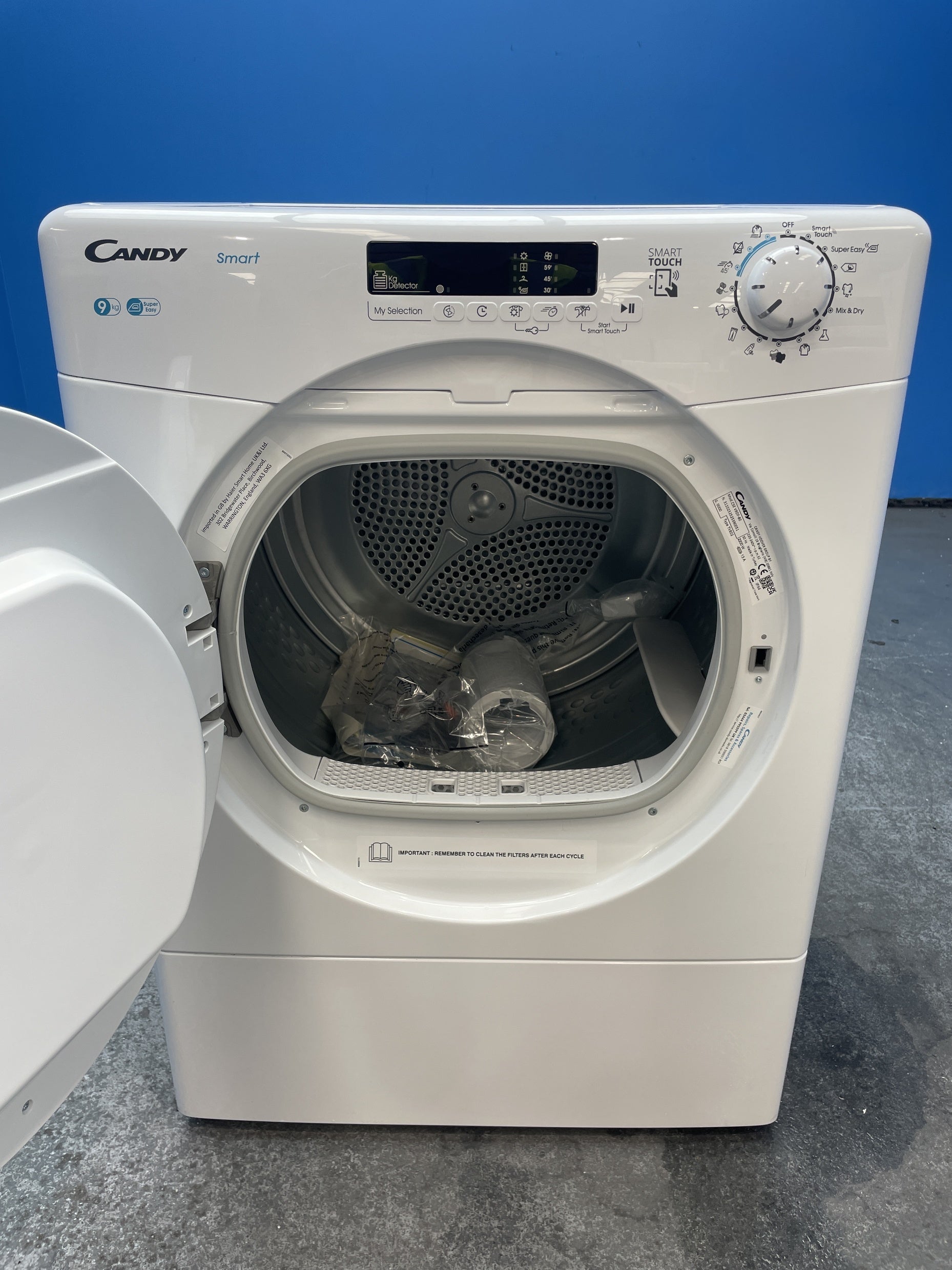 #GRC-158-516 - Candy CSE V9DF-80 9kg Vented Smart Tumble Dryer