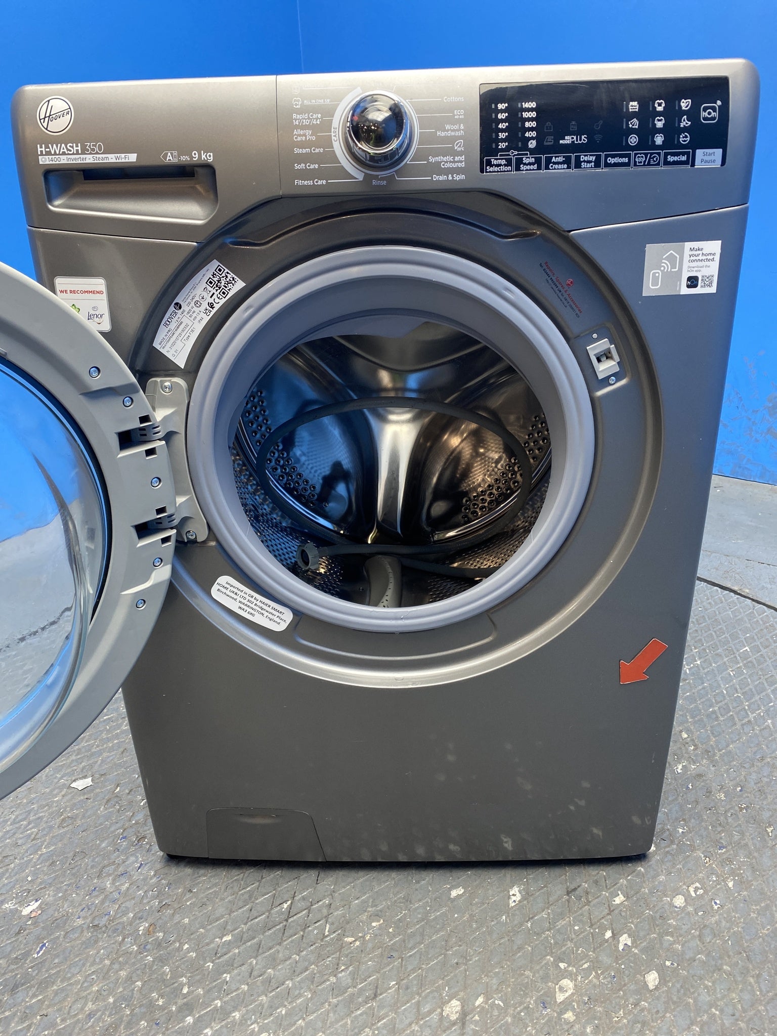 Hoover H3WPS496TAMBR680 9kg 1400 Spin Washing Machine