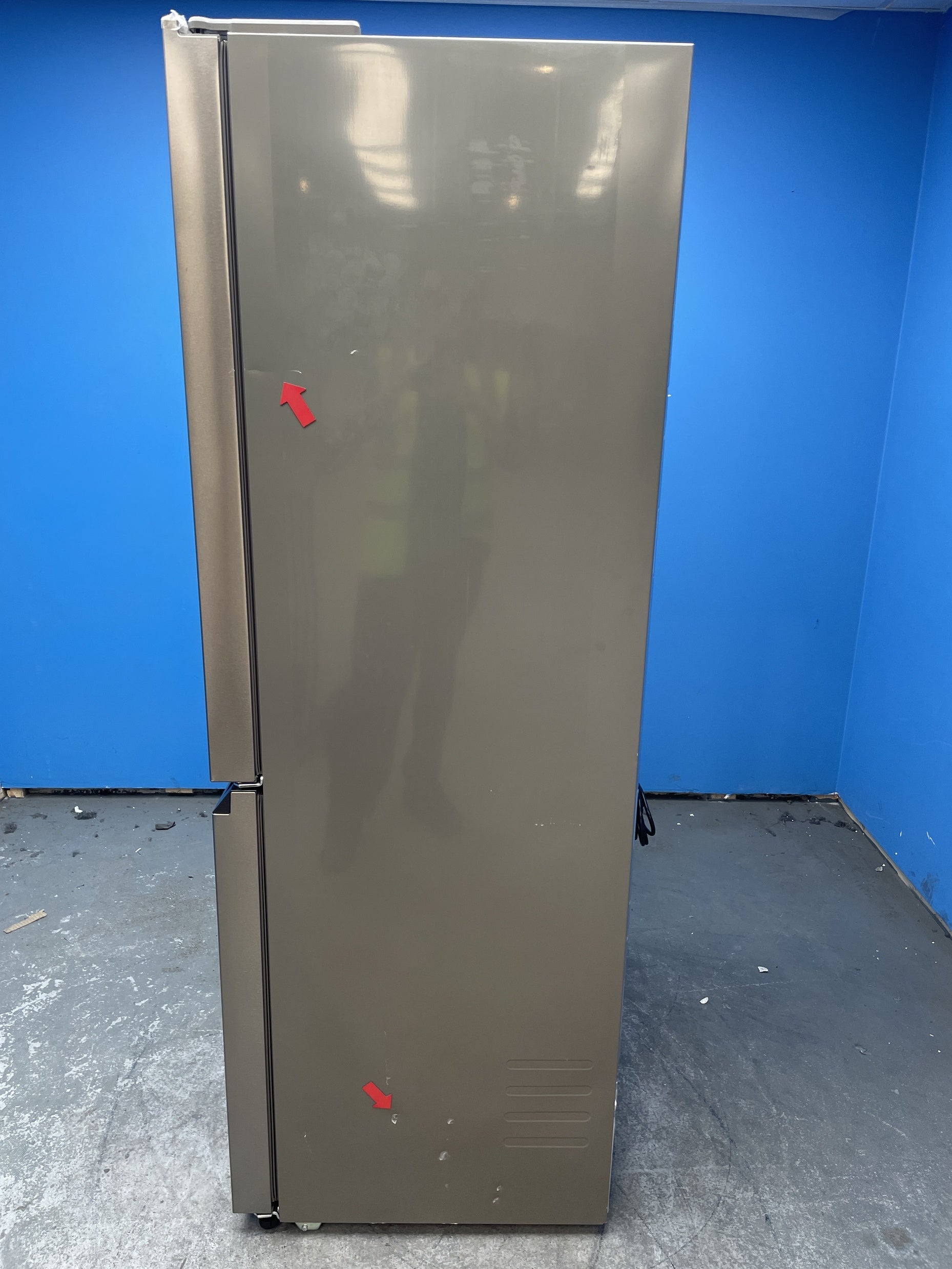 #GRC-157-898 - Haier HCR7818DNMM Cube 83 Total No Frost American Fridge Freezer