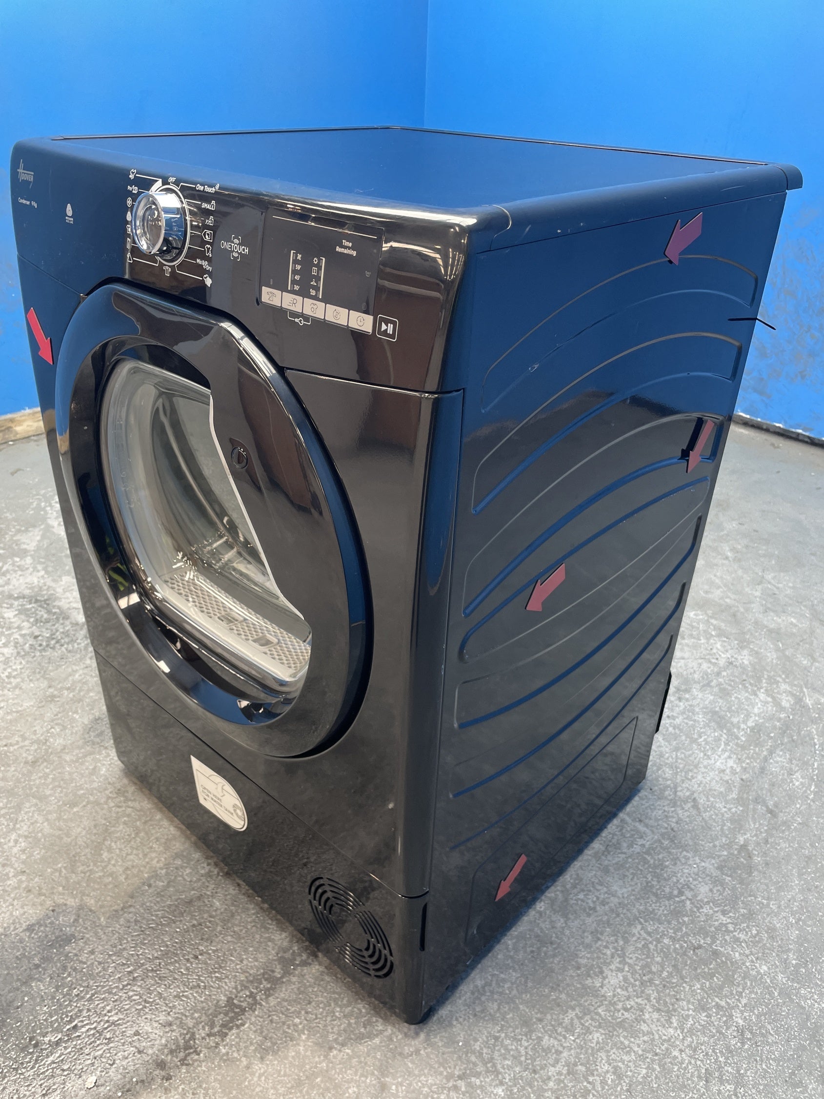 #GRC-156-701 - Hoover H-DRY 300 HLE C9DGB 9kg Condenser Tumble Dryer