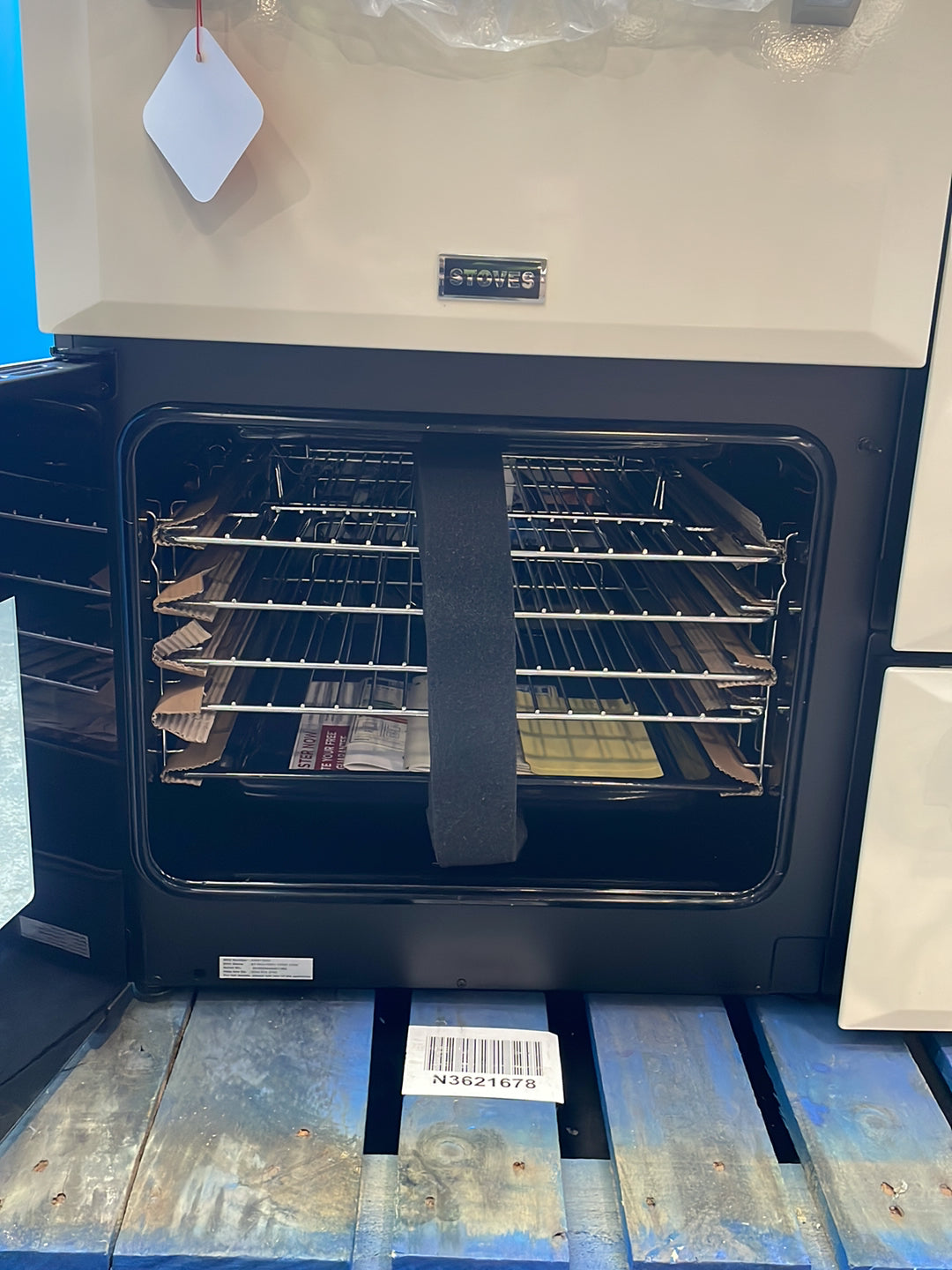 #GRC-164-447 - Stoves Richmond 110cm Quad Oven Dual Fuel Range Cooker – 196L, AirFry, Cream