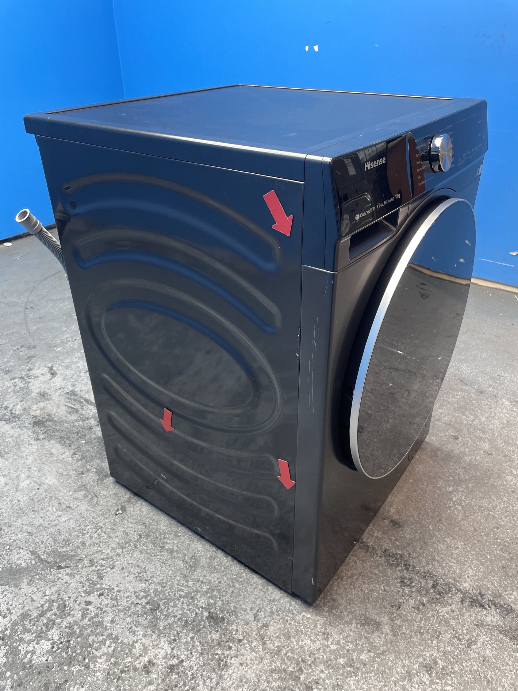 #GRC-136-305 - Hisense WF5S1245BB 12kg 1400rpm Smart Washing Machine