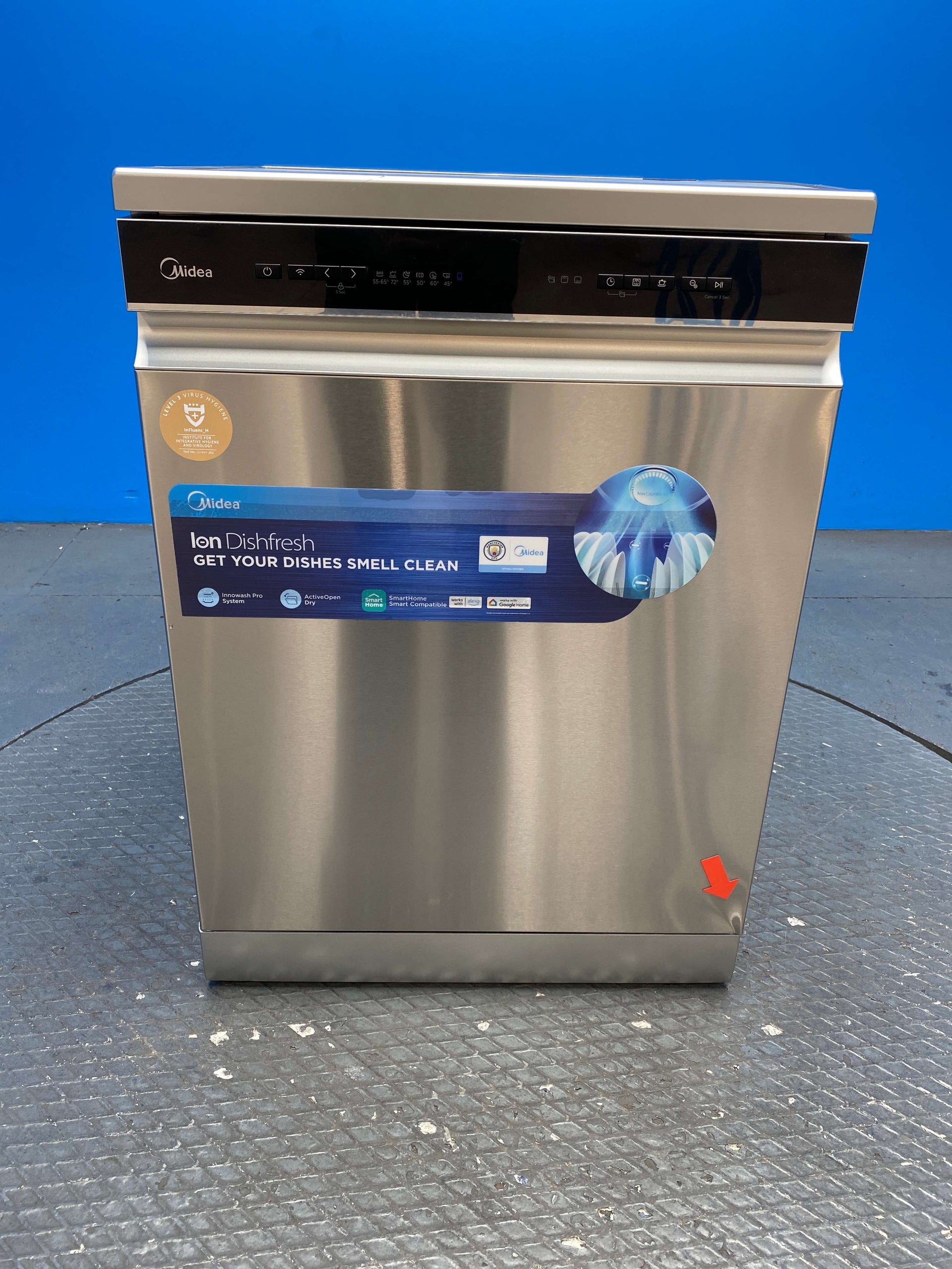 Midea MDWEF1433DSS Full Size 14 Place Dishwasher