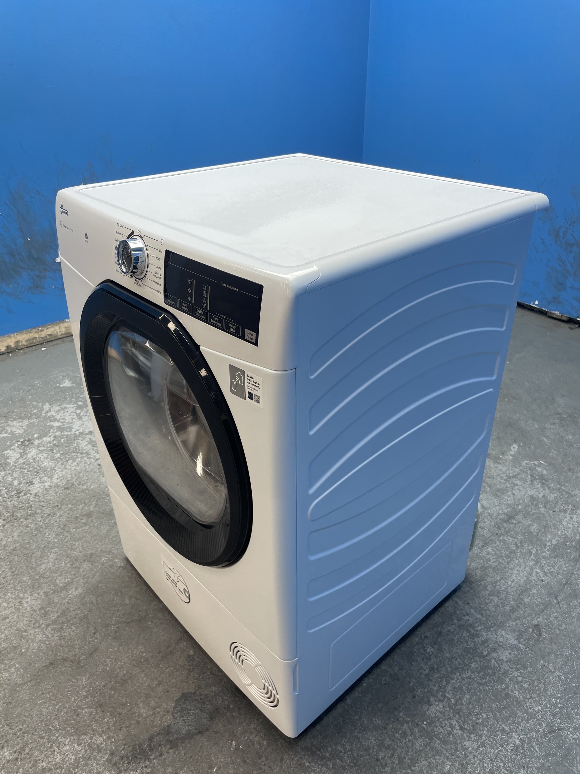 #GRC-160-250 - Hoover 9kg Heat Pump Tumble Dryer – WiFi Connected, White, D Energy Rating