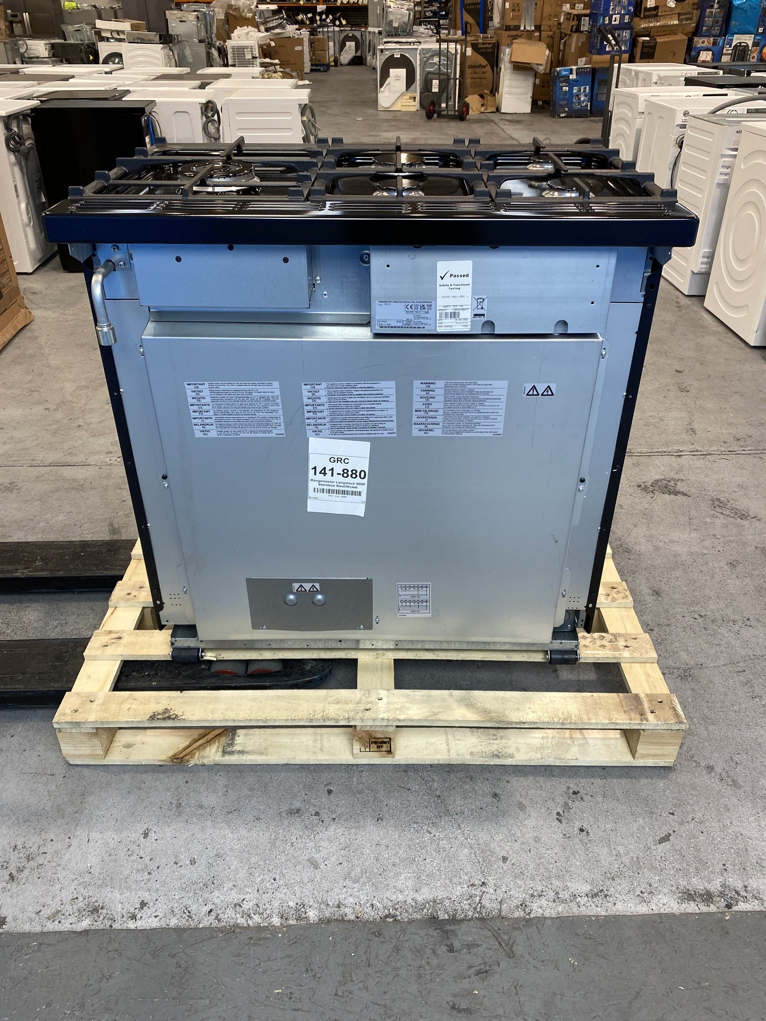 Rangemaster KCH90DFFSS/C Kitchener 90 Dual Fuel Range Cooker