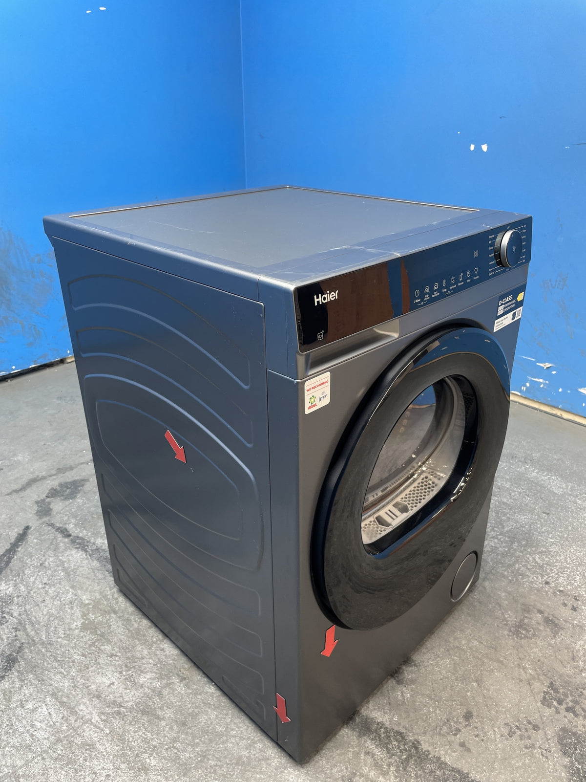 #GRC-163-364 - Haier X Series 5 10kg Heat Pump Tumble Dryer – Grey, D Energy Rating