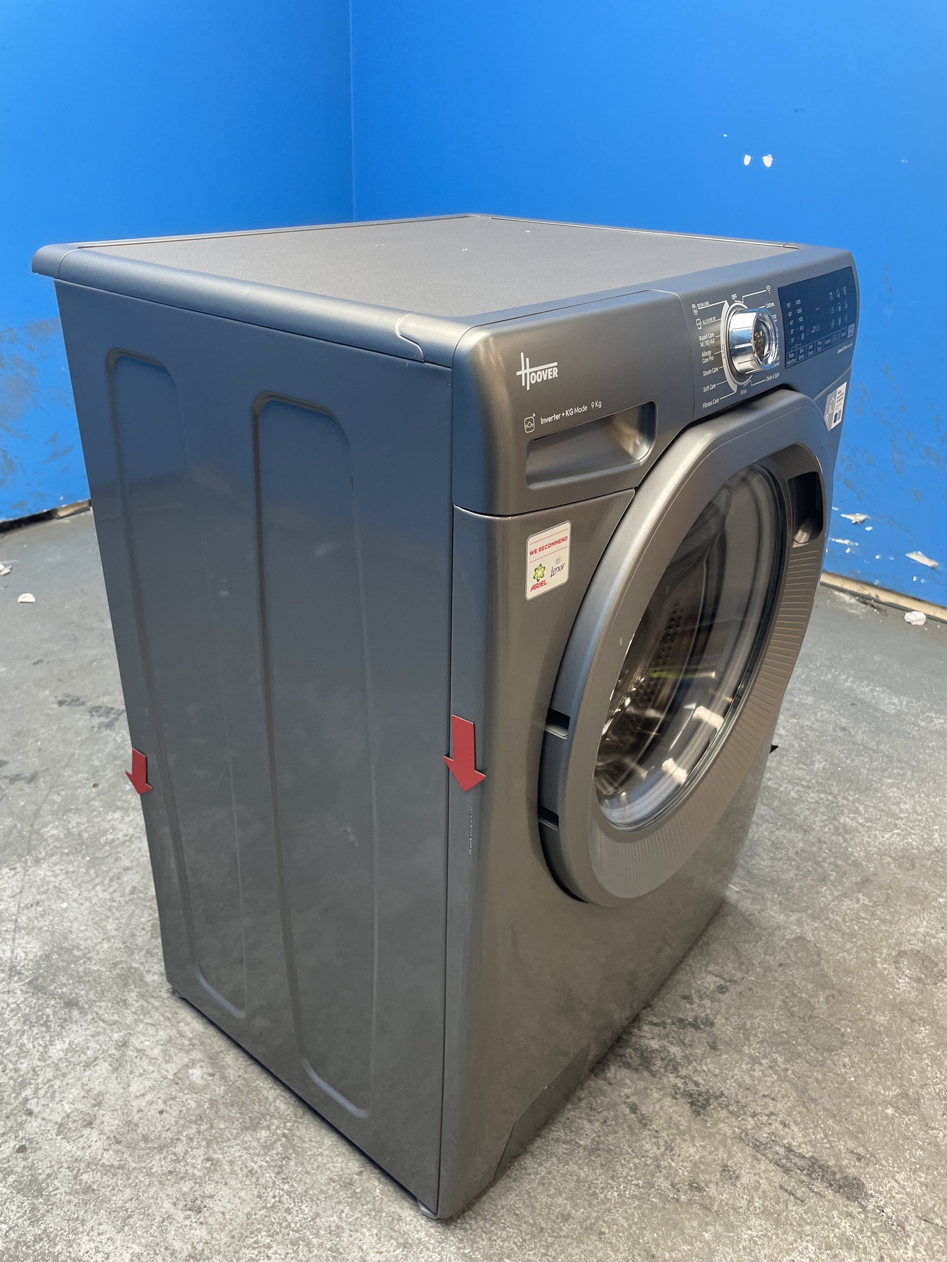 #GRC-159-038 - Hoover H3WPS496TMRR6 9kg 1400 Spin Washing Machine