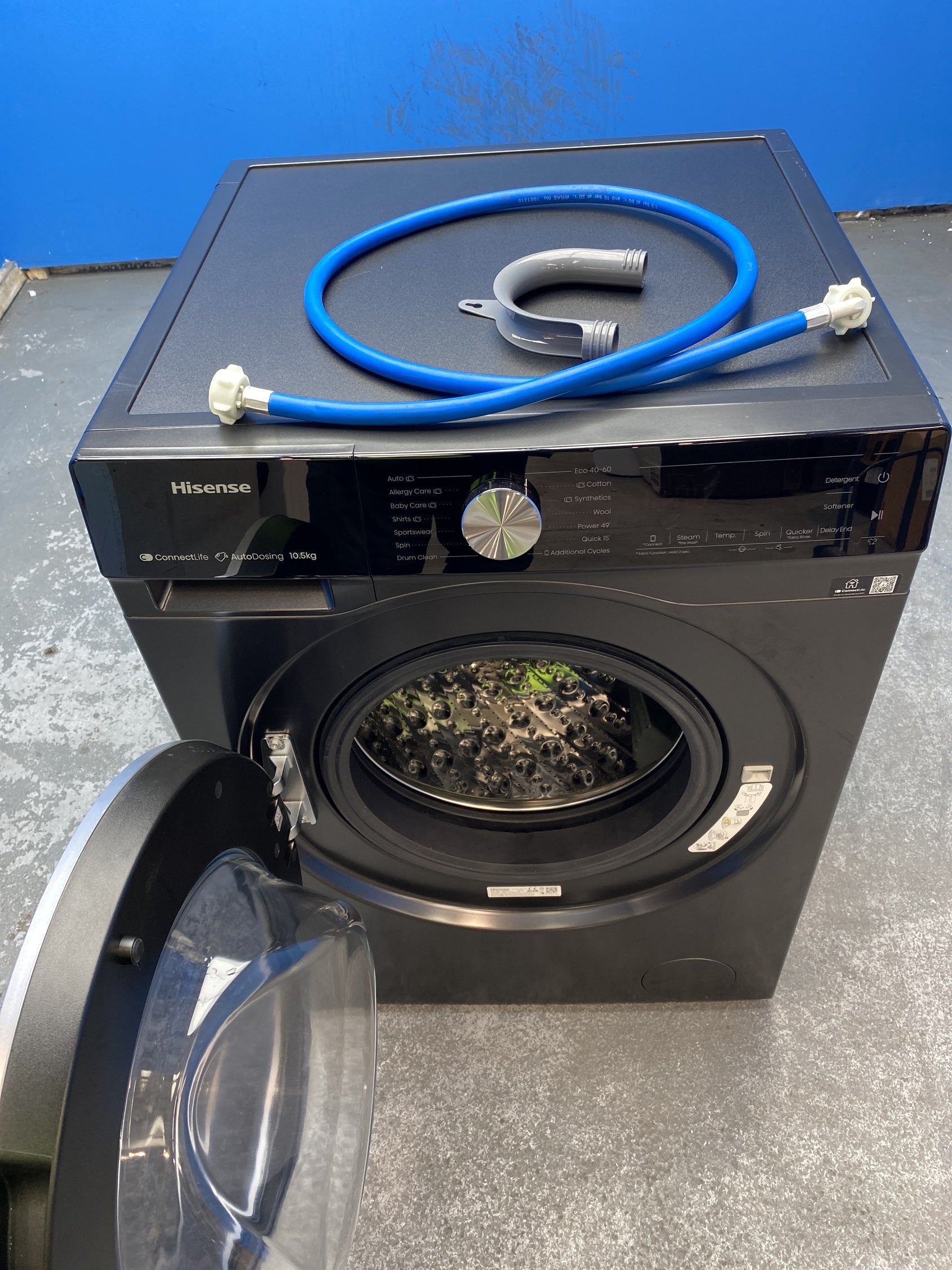 #GRC-145-196 - Hisense WF5I1045BBQ KitchenFit 5i 10.5 kg WiFi Washing Machine