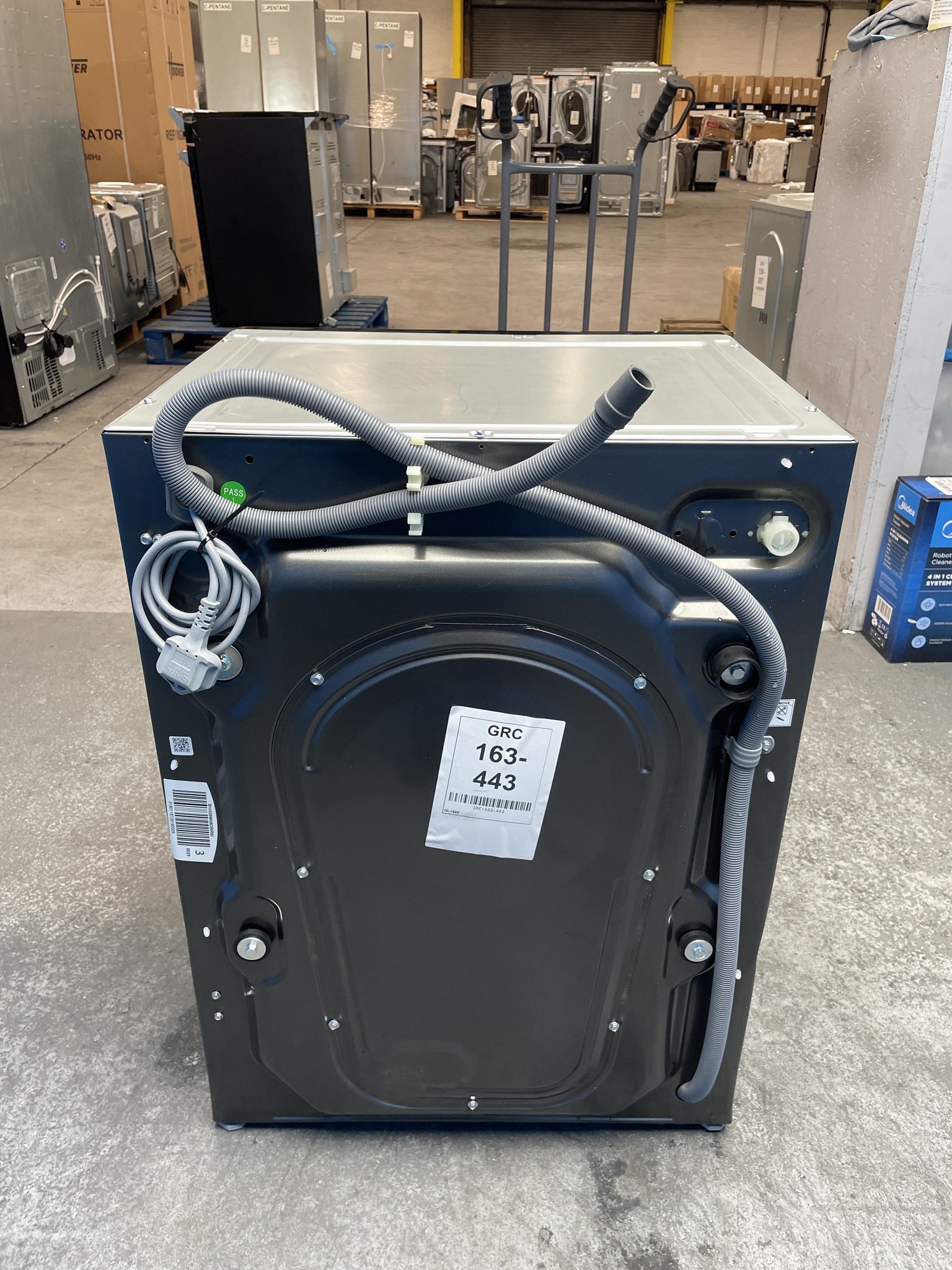 #GRC-163-443 - Haier Integrated Washer Dryer – 9kg Wash, 6kg Dry, 1600rpm, WiFi Connected, Grey