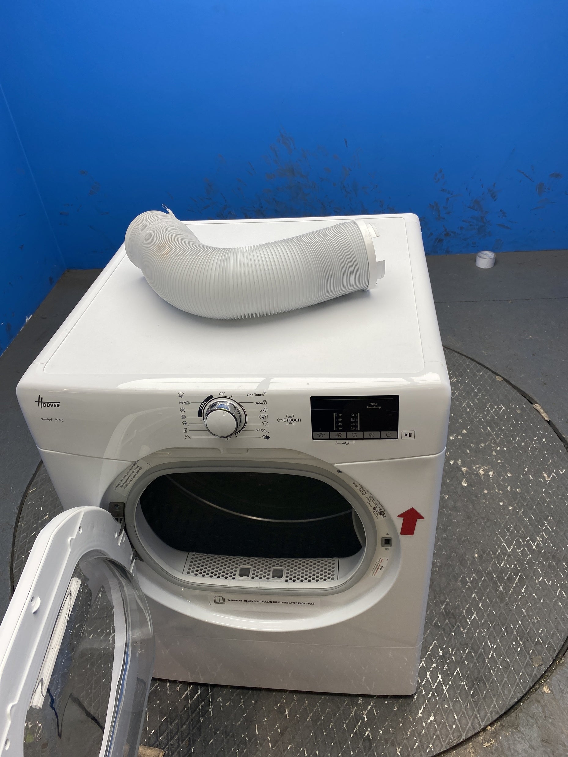#GRC-156-126 - Hoover HLE V10DG-80 10kg Vented Tumble Dryer
