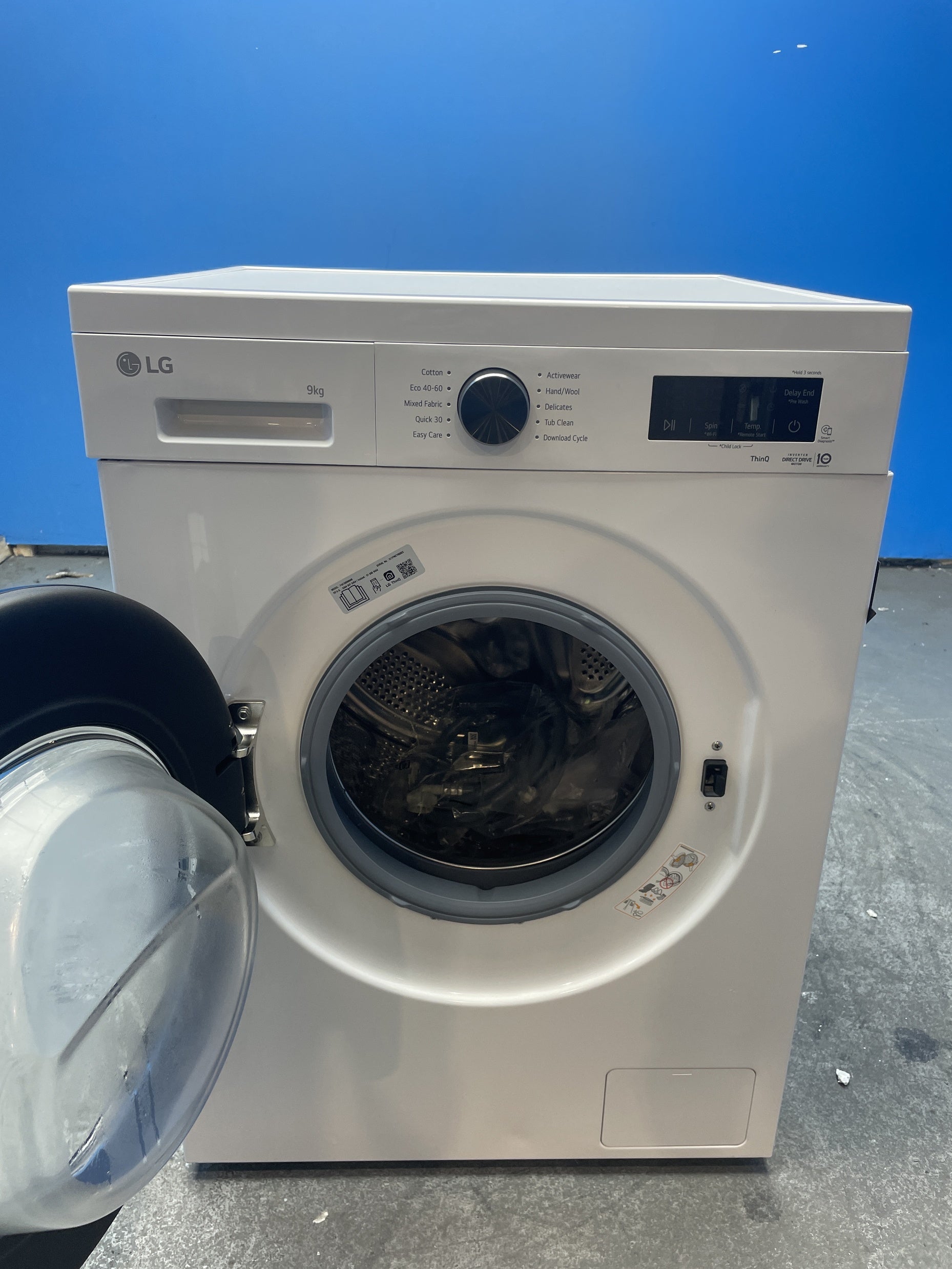 #GRC-159-931 - LG F4X1009NWK 9kg 1400 Spin Washing Machine with Steam