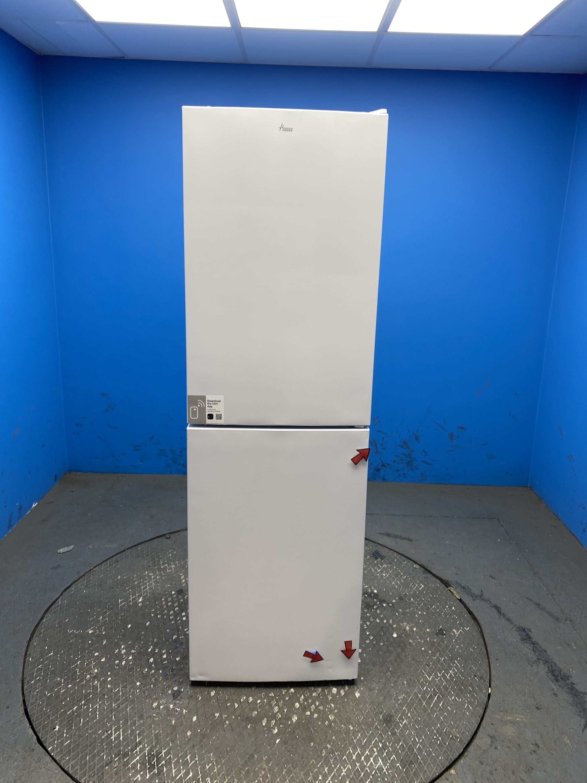 #GRC-156-221 - Hoover HVT3CLECKIHW 235 Litre Combi Fridge Freezer